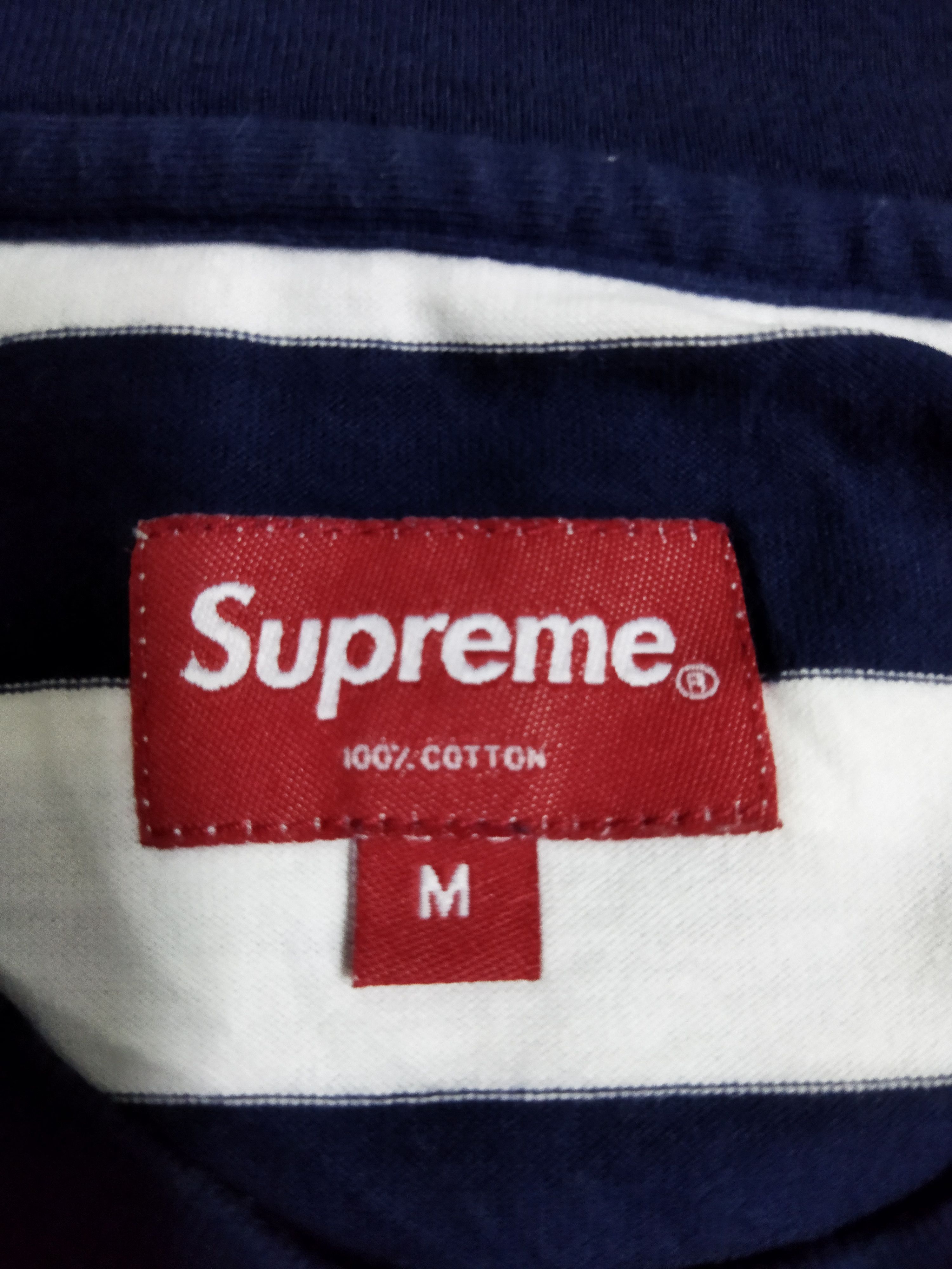 Supreme Supreme Striped Pocket Tee Size US L / EU 52-54 / 3 - 3 Thumbnail