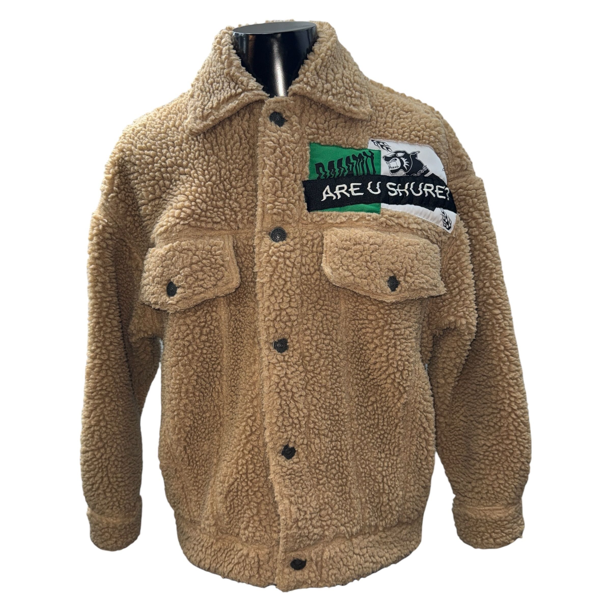 Diesel DIESEL Patchwork Boa Fleece Jacket Check Lining Size XS Size US XS / EU 42 / 0 - 1 Thumbnail