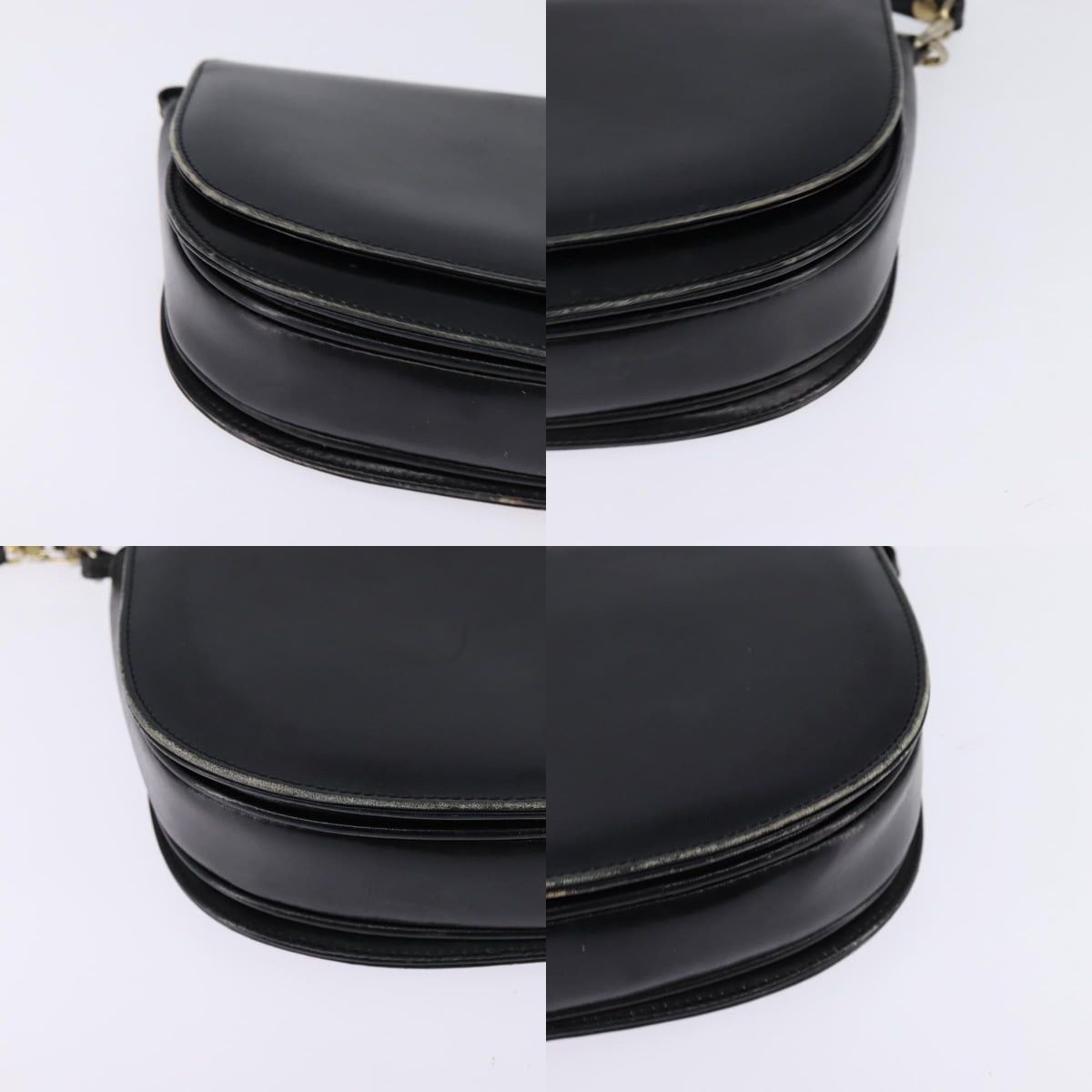 Celine CELINE Horse Carriage Shoulder Bag Leather Navy Gold Size ONE SIZE - 10 Thumbnail