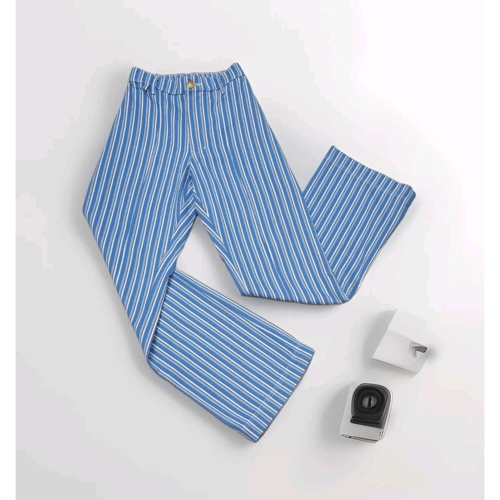 Big Bud Press Big Bud Press Western Pants Made L.A. Striped Wide XXS Size 24" / US 00 / IT 34 - 4 Thumbnail