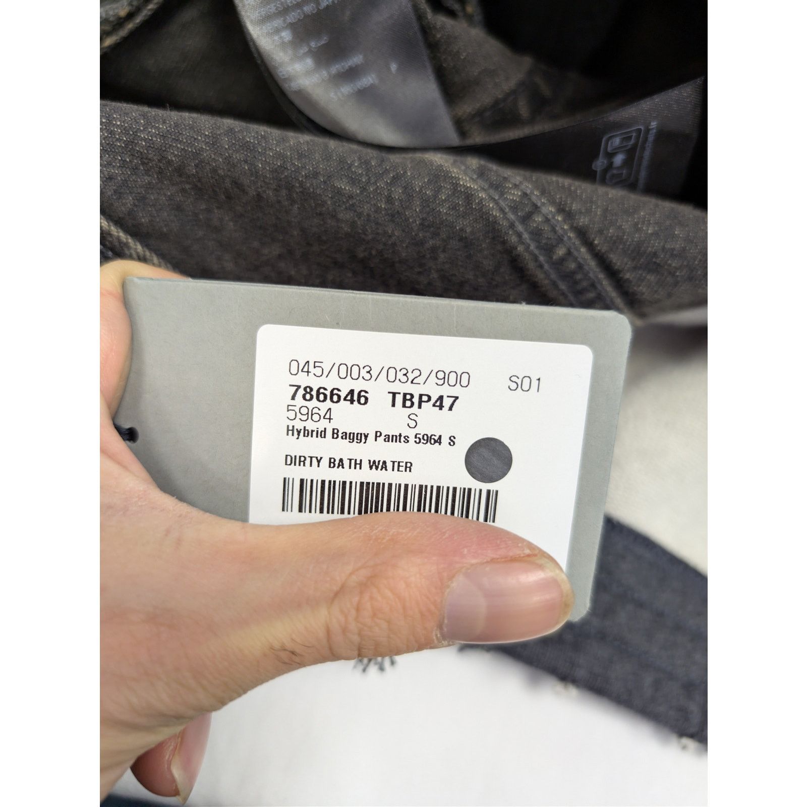 Balenciaga o1rshd1 Hybrid Baggy Pants in Dirty Bath Water Size US 30 / EU 46 - 23 Thumbnail