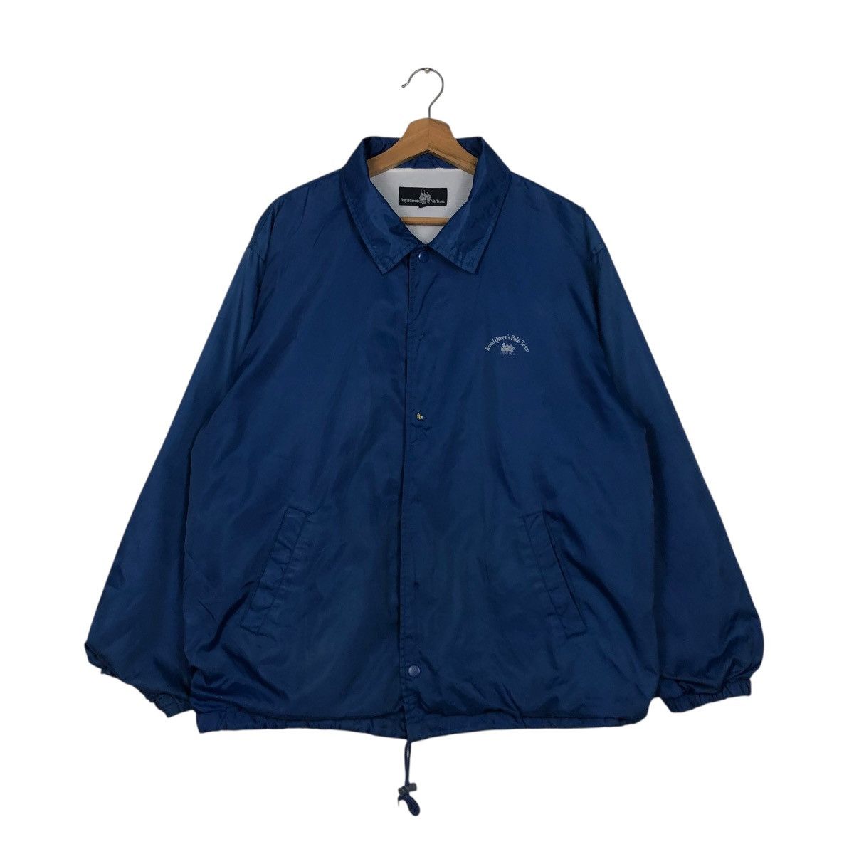 Japanese Brand 🔥BINTAGE COACH JACKET SNAP BUTTON ROYAL QUEEN’S POLO TEAM Size US L / EU 52-54 / 3 - 3 Thumbnail