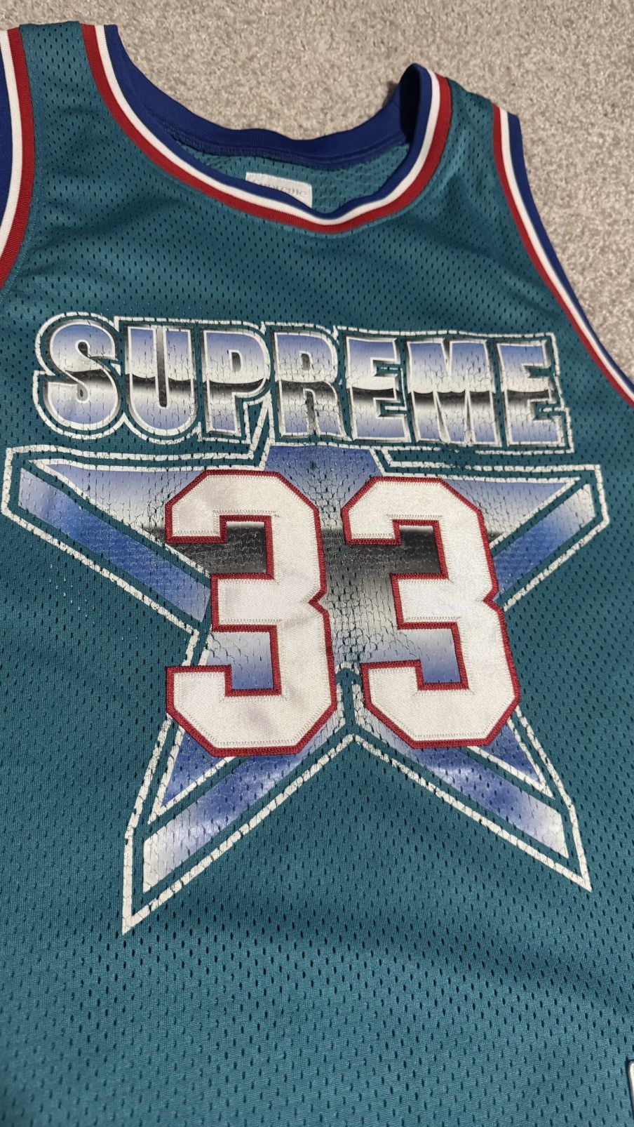 Supreme SS15 Supreme All Star Basketball Jersey Teal L Size US L / EU 52-54 / 3 - 2 Thumbnail