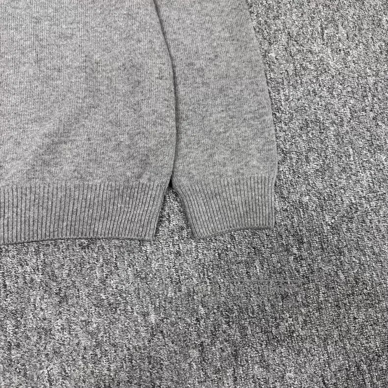 Loewe Loewe Grey Embroidery Logo Wool Knit Sweater Size M / US 6-8 / IT 42-44 - 5 Thumbnail