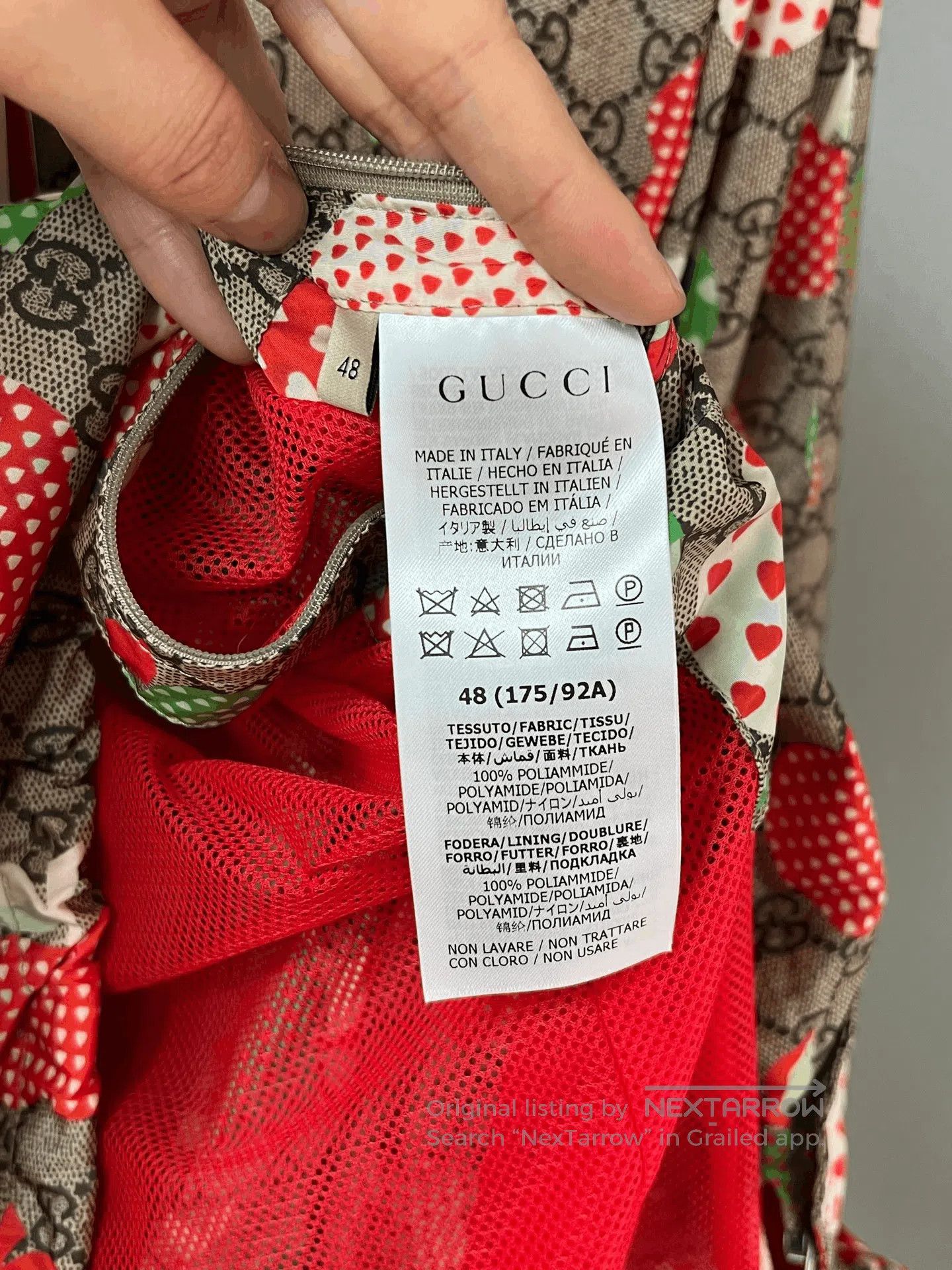 Gucci Gucci All-Over Apple Print Jacket. Size US M / EU 48-50 / 2 - 5 Thumbnail