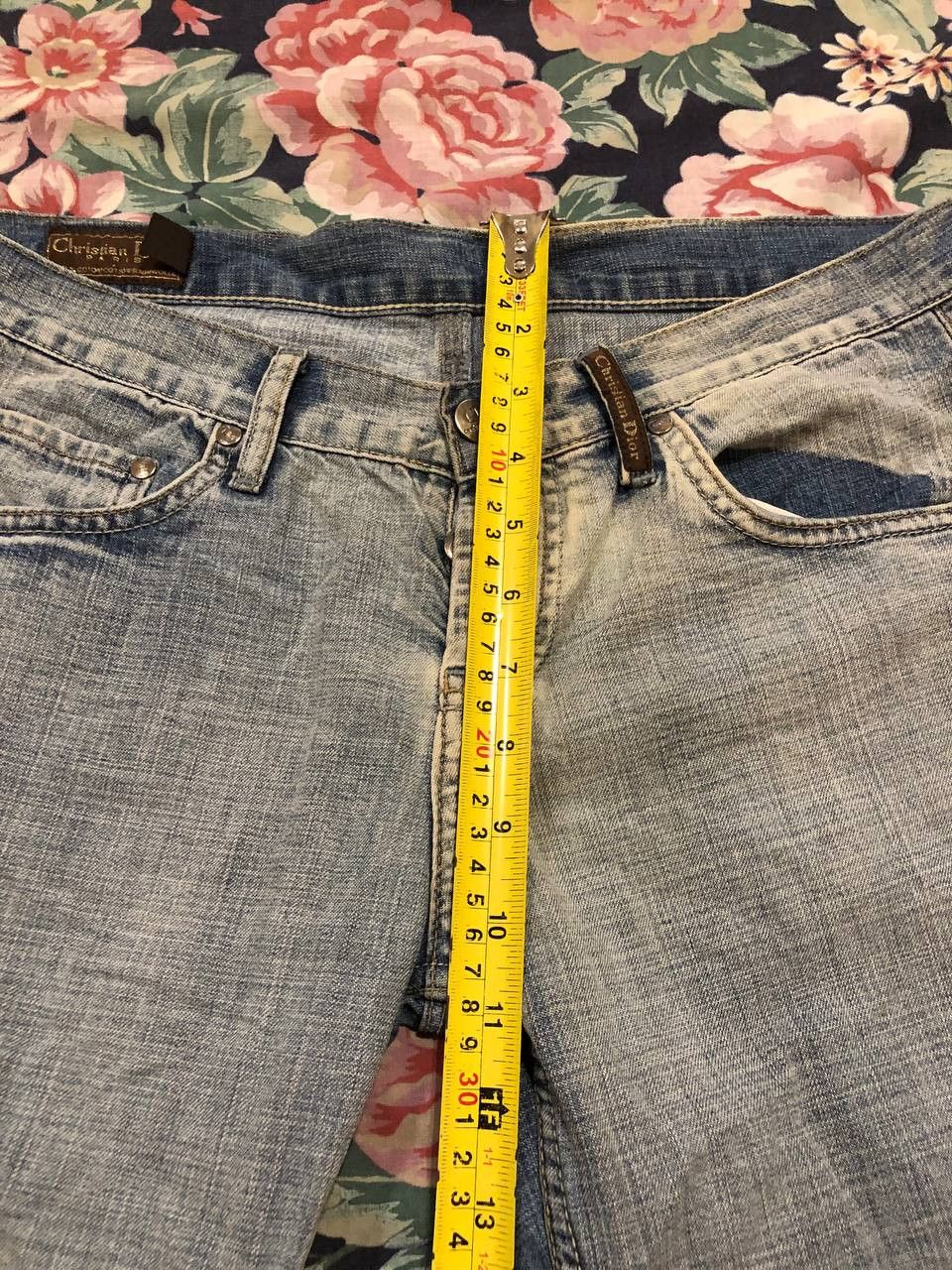 Dior blue jeans Christian Dior crazy Y2K luxury vintage size 30 Size 30" / US 8 / IT 44 - 15 Thumbnail