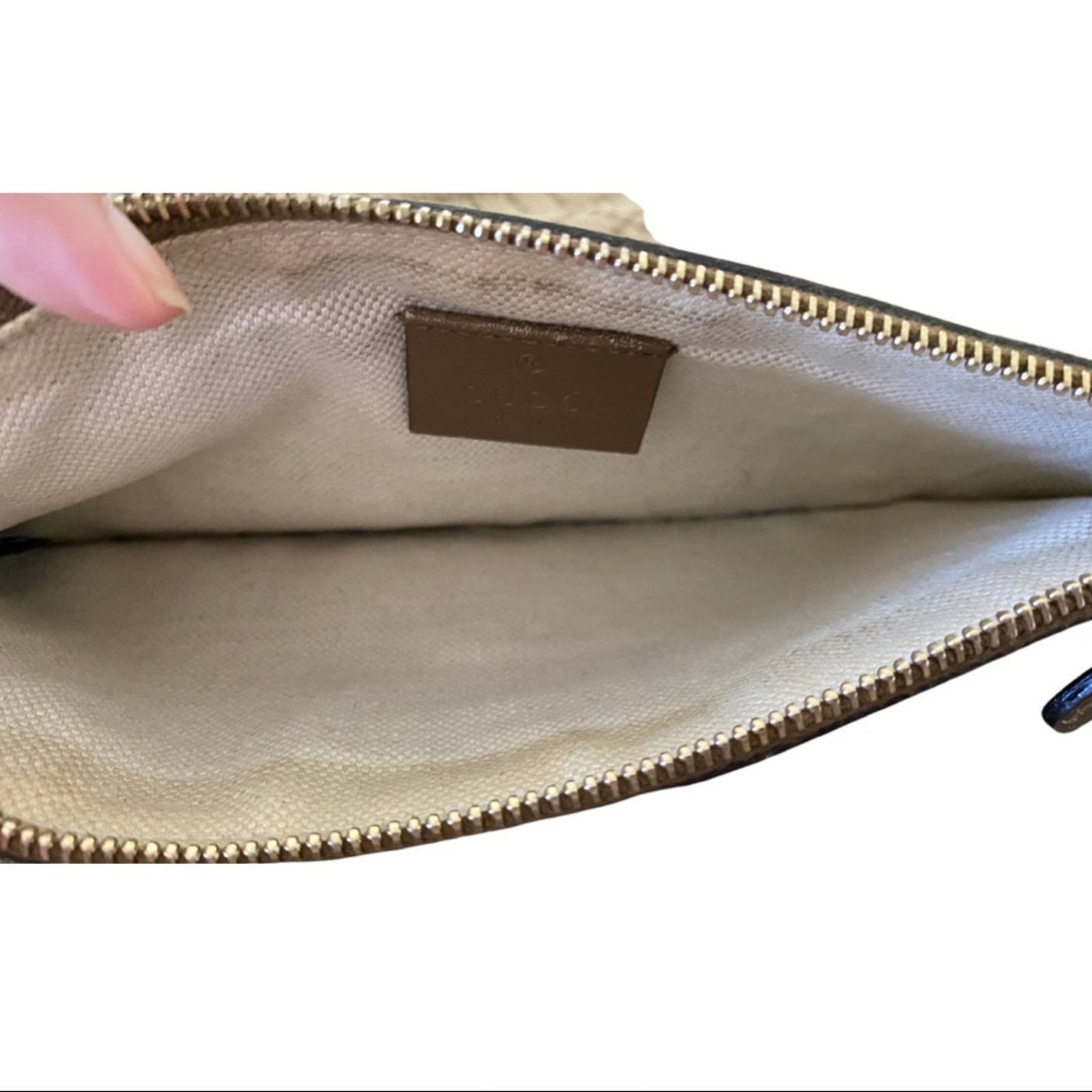 Gucci Gucci Diamanté Brown Canvas Leather Mini Tote & Pouch Size ONE SIZE - 14 Thumbnail