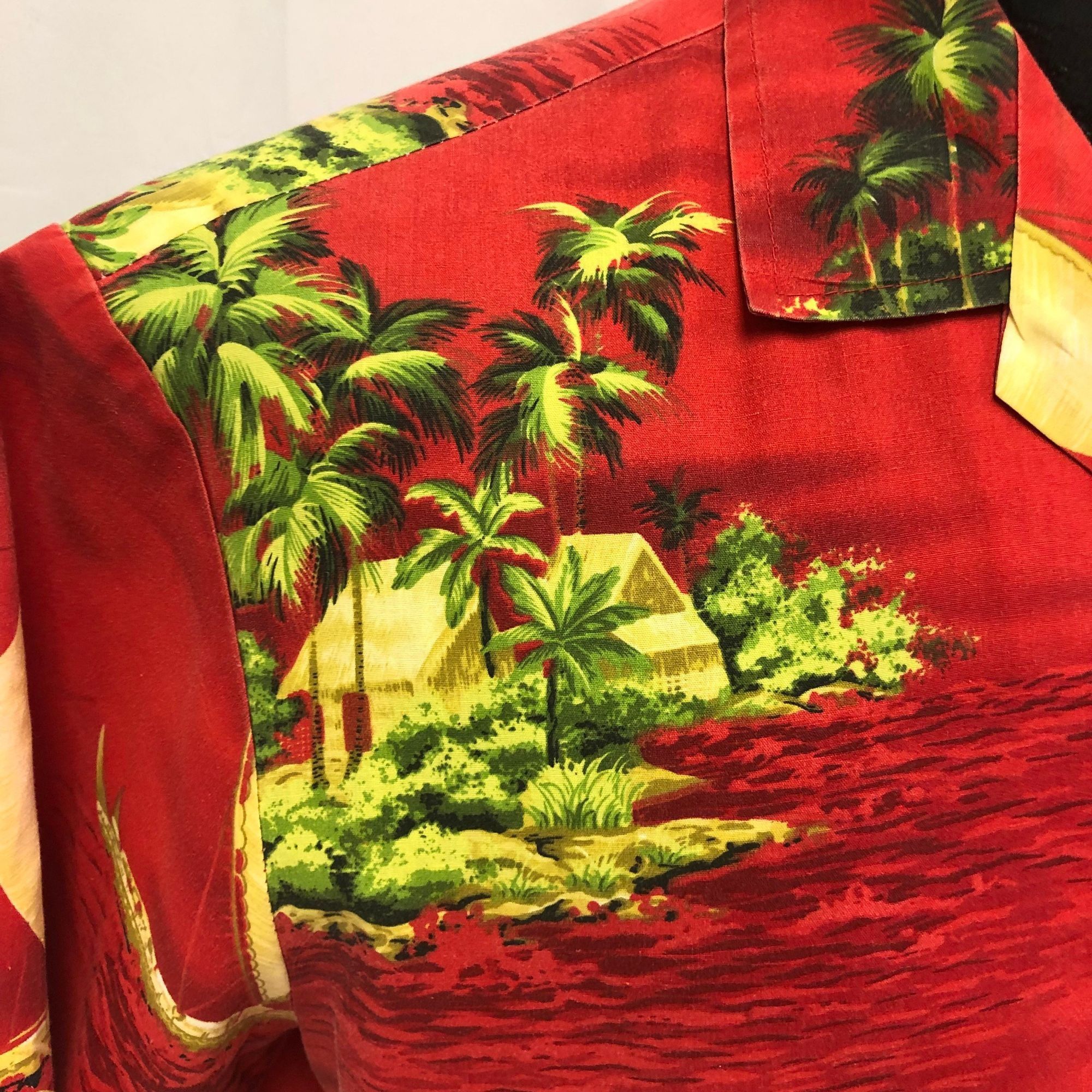 Other Vtg Royal Creations TIKI Huts Hawaii Island Hawaiian Shirt Size US M / EU 48-50 / 2 - 6 Thumbnail