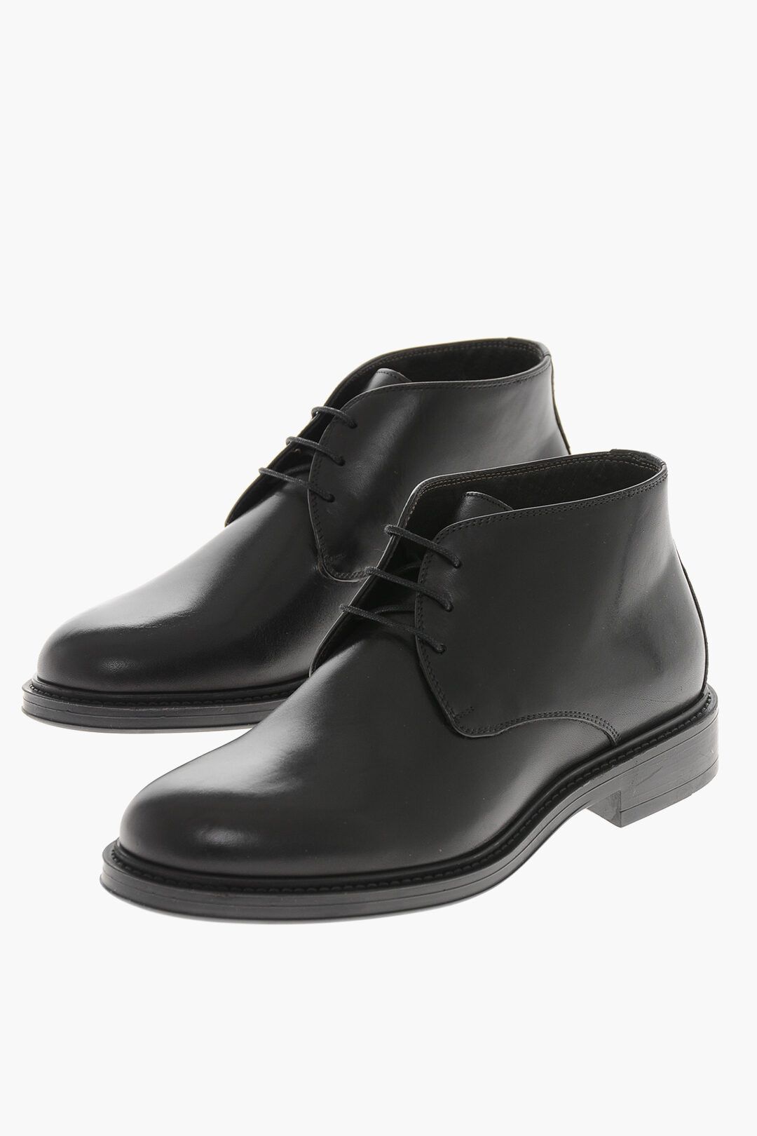 Testoni og1mm0226 Brushed Leather Ankle Boots in Black Size US 10 / EU 43 - 2 Thumbnail