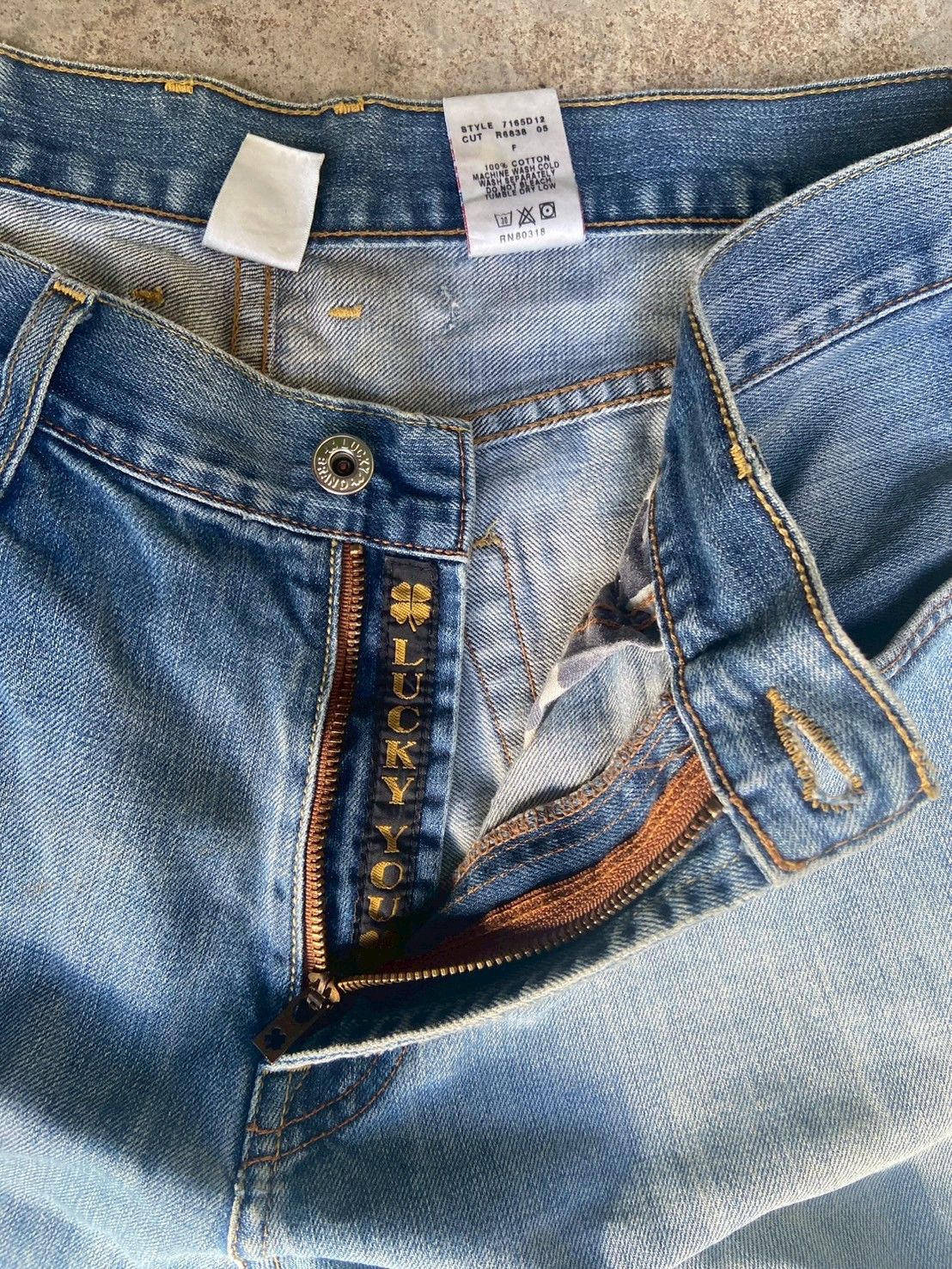 Junya Watanabe × Lucky Brand × Vintage Vintage Y2k Baggy denim feel like Jnco Size US 32 / EU 48 - 3 Thumbnail