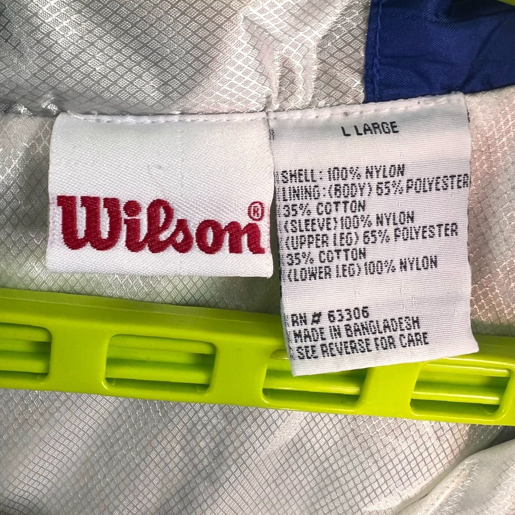 Wilson Wilson Windbreaker Jacket Mens L Blue Black Pockets Zippered Golf Windbreaker Lined Chest 48 in Regular Size Brand: Wilson? Size US L / EU 52-54 / 3 - 4 Thumbnail