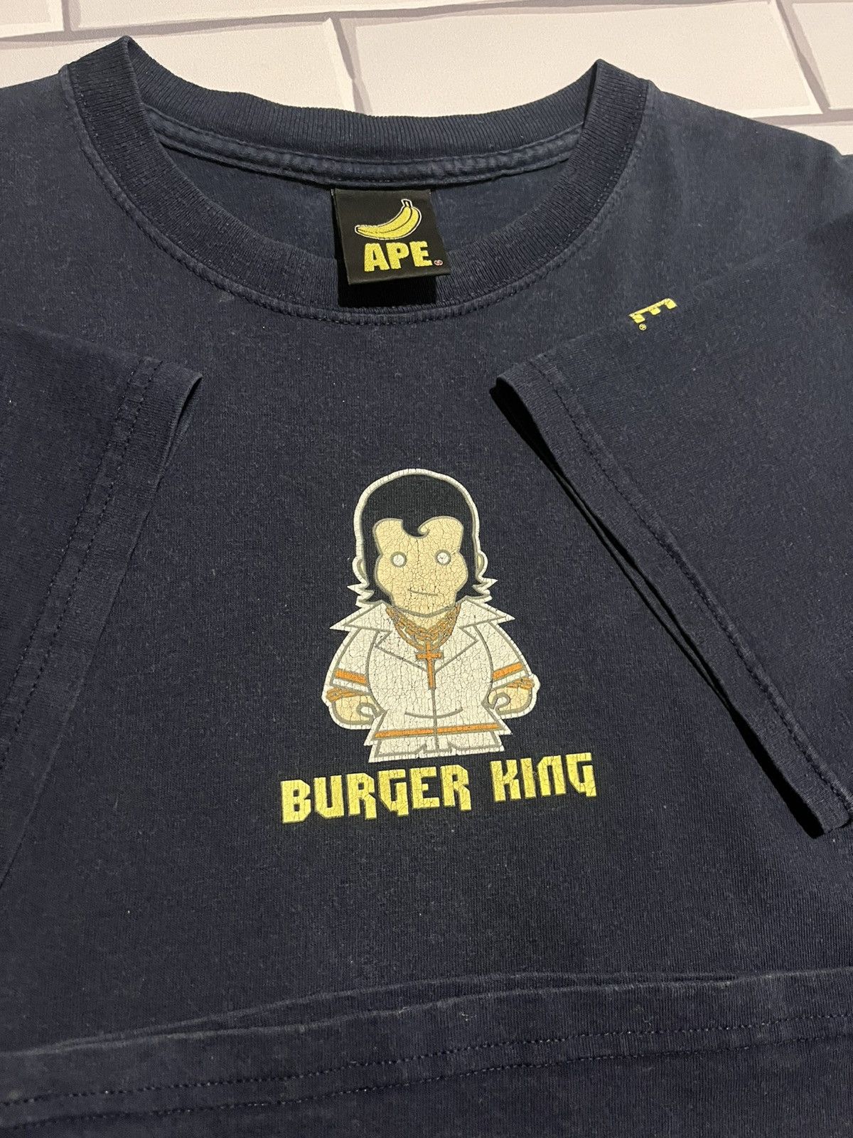 Vintage APE Burger King Vintage T-shirt 90s! Size US M / EU 48-50 / 2 - 1 Thumbnail