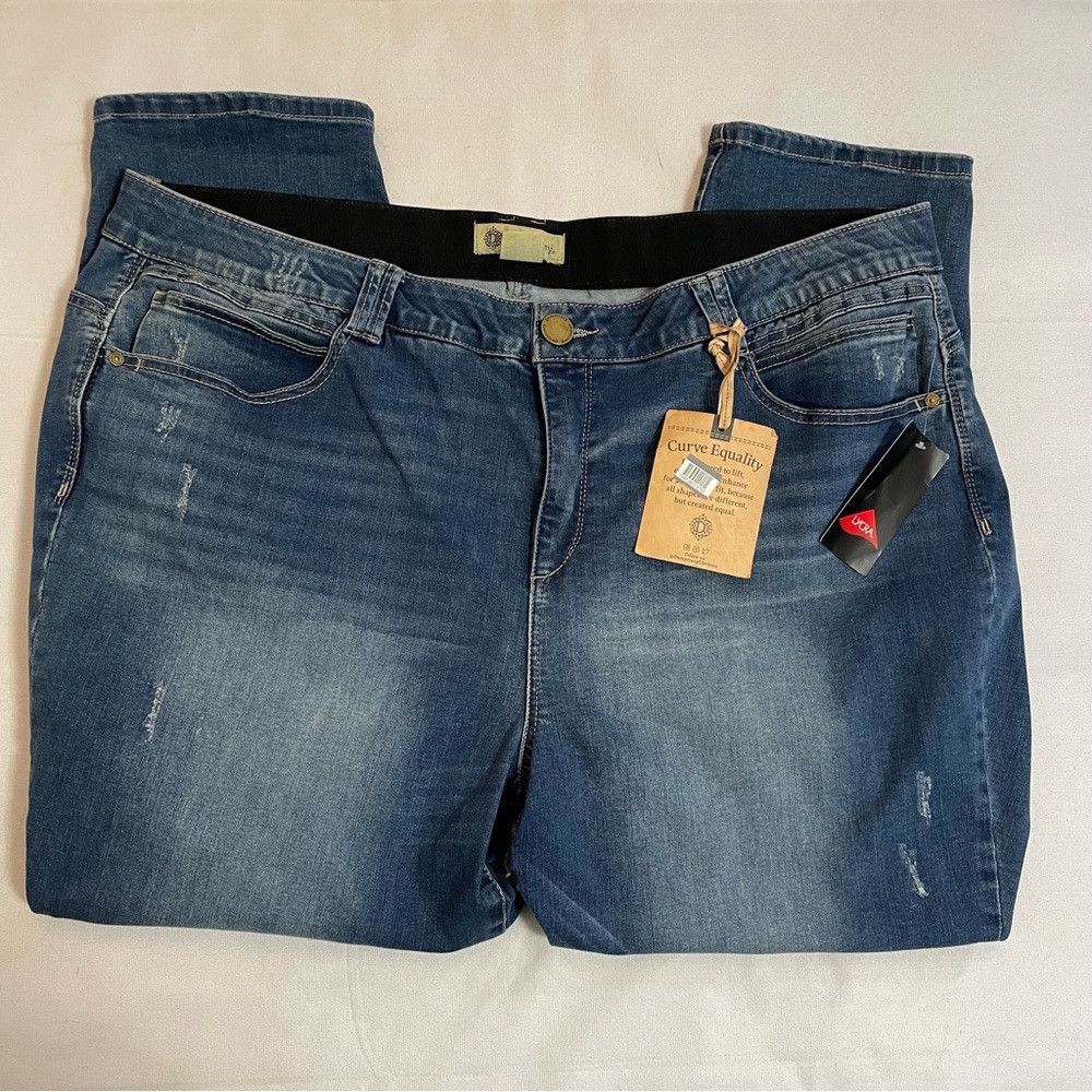 Other NWT New Democracy AB Technology High Rise Skinny Jeans Size Size 42" / US 20 - 2 Thumbnail