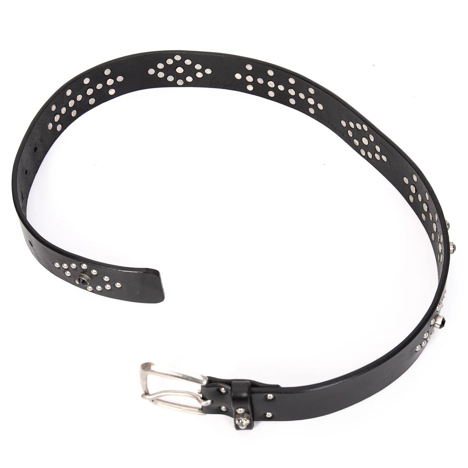 Yohji Yamamoto Yohji Yamamoto Studded Leather Belt Black Size ONE SIZE - 2 Thumbnail