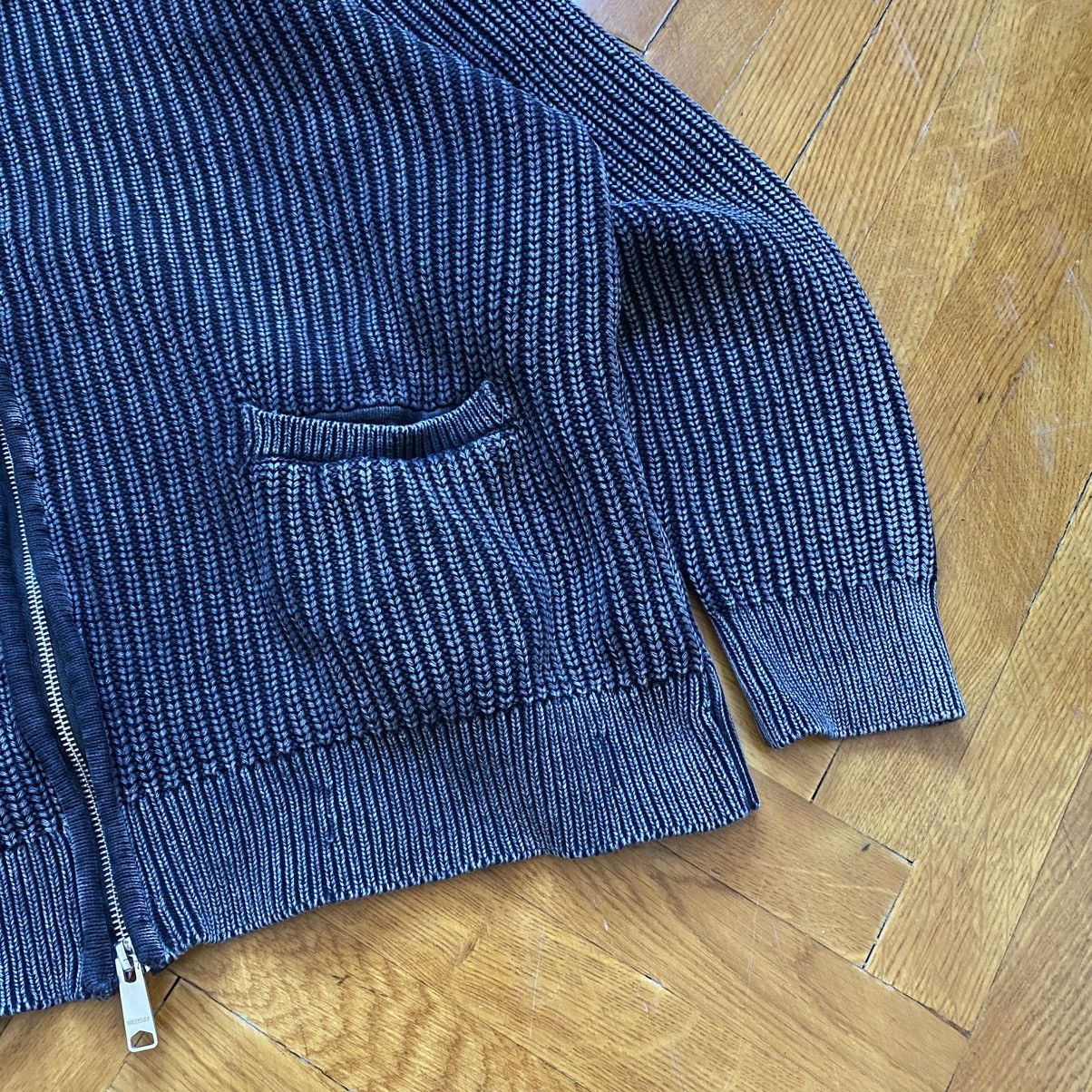 Weekday WEEKDAY Y2K HEAVY KNITTED GARMENT DYED ZIP SWEATER Size US M / EU 48-50 / 2 - 4 Thumbnail