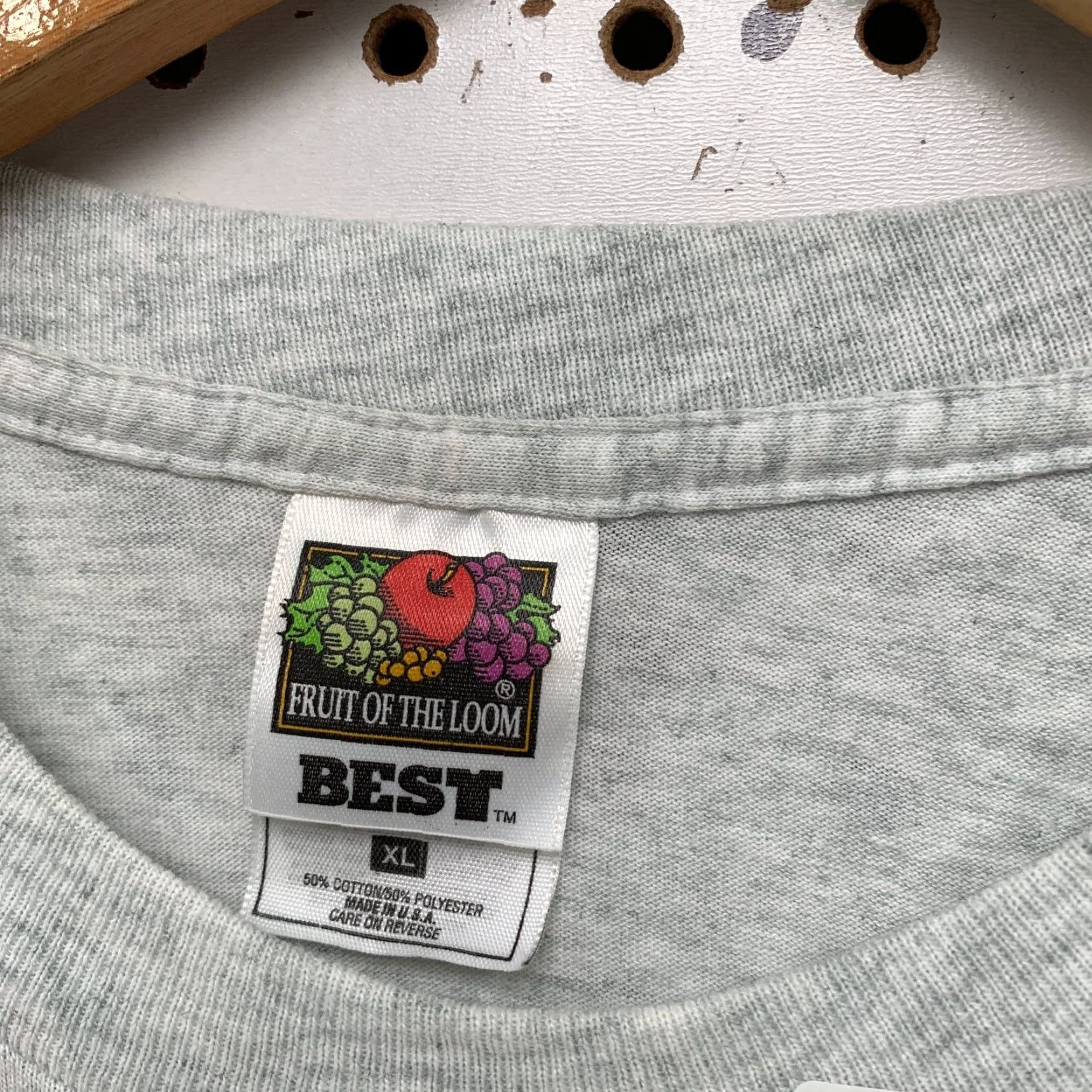 Fruit Of The Loom VINTAGE Timber Wolves Nature Shirt Mens XL Gray Single Stitch Long Sleeve USA Size US XL / EU 56 / 4 - 3 Thumbnail