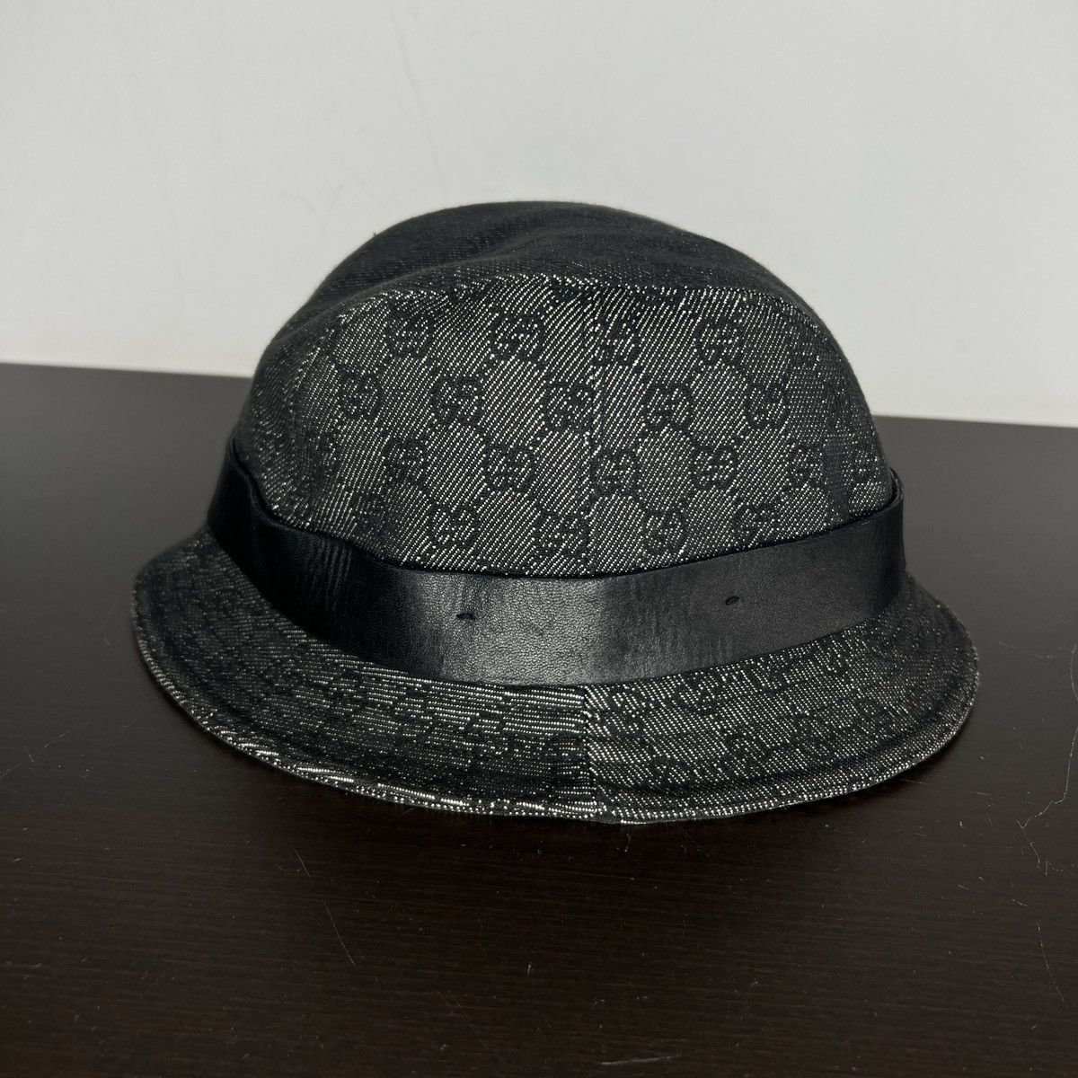 Gucci Gucci Bucket Hat Monogram Black Size ONE SIZE - 3 Thumbnail