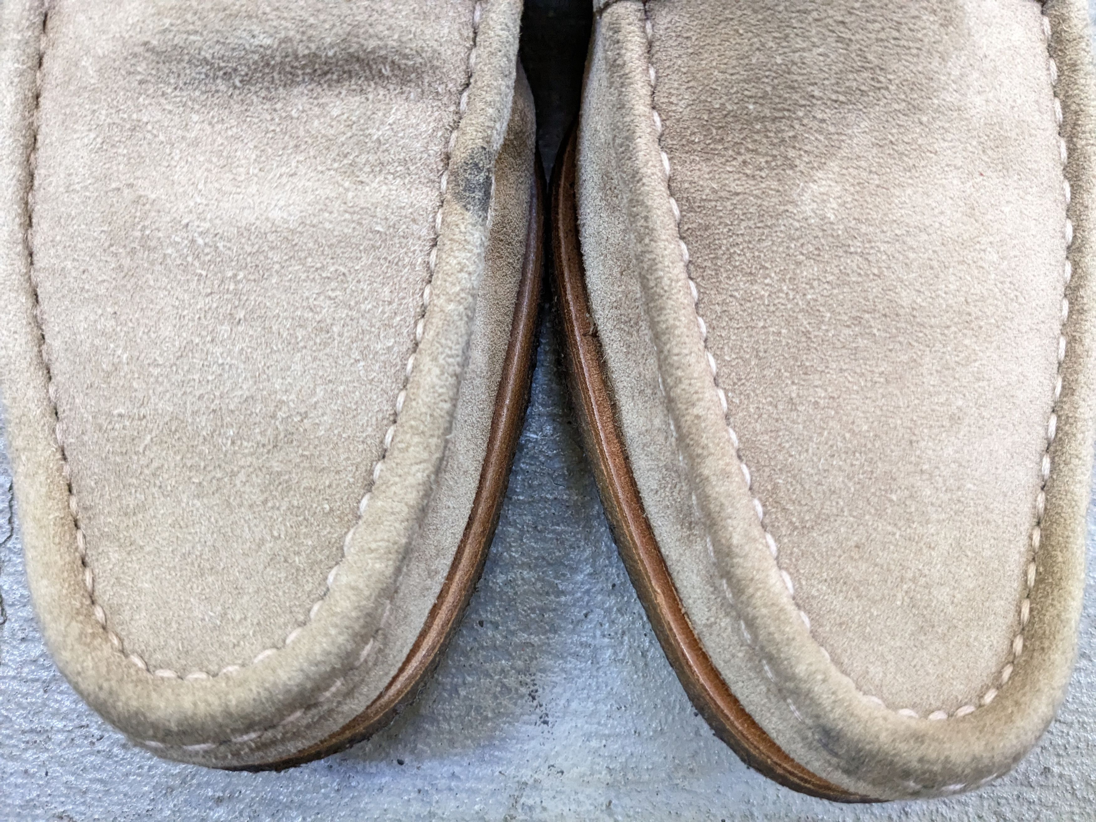 Gucci Women Gucci Horsebit Loafers Beige Suede 10 B Leather Crepe Size US 10 / IT 40 - 5 Thumbnail
