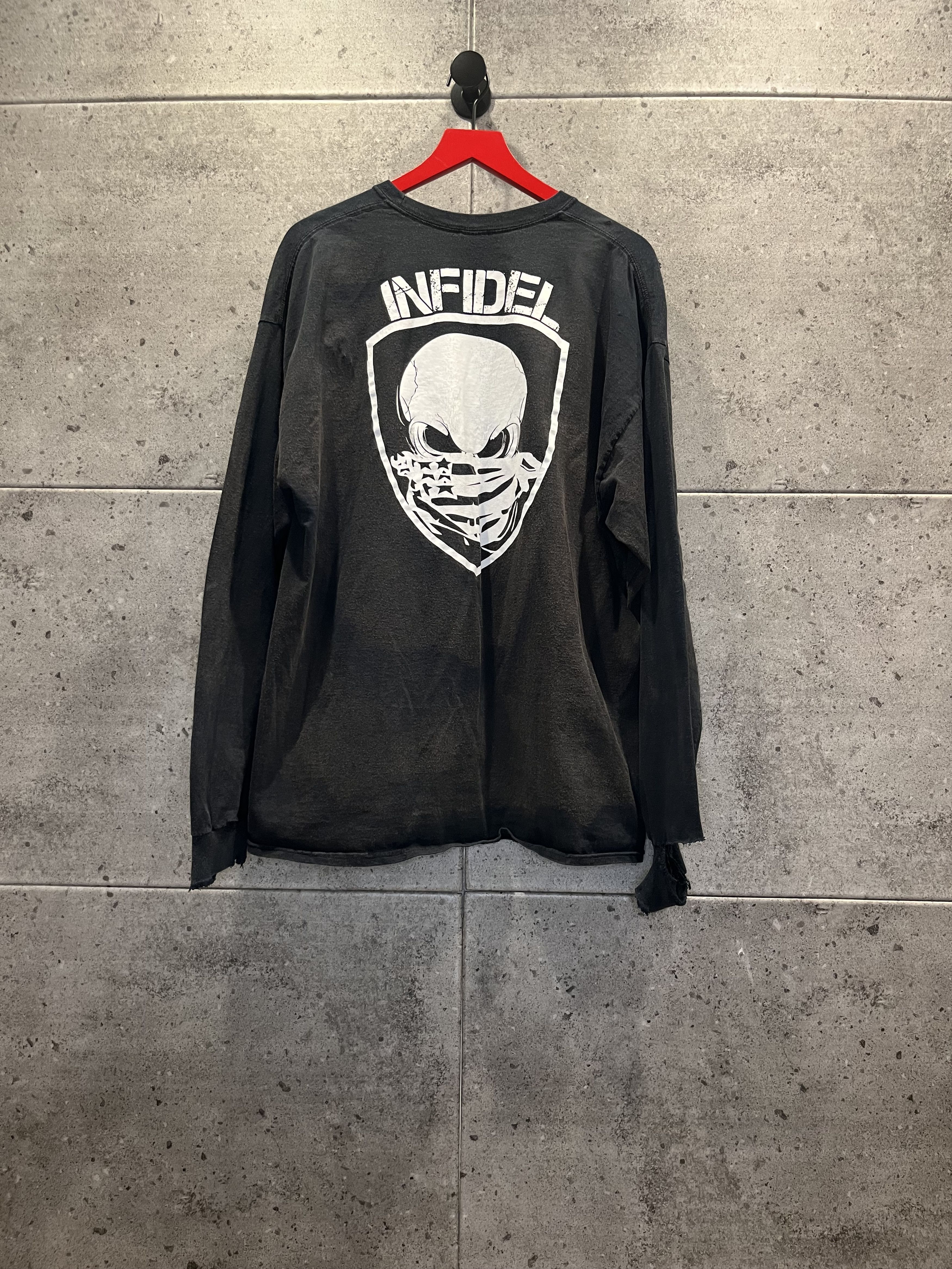 Vintage Vintage thrashed sun faded infidel longsleeve t shirt Size US XXL / EU 58 / 5 - 1 Thumbnail