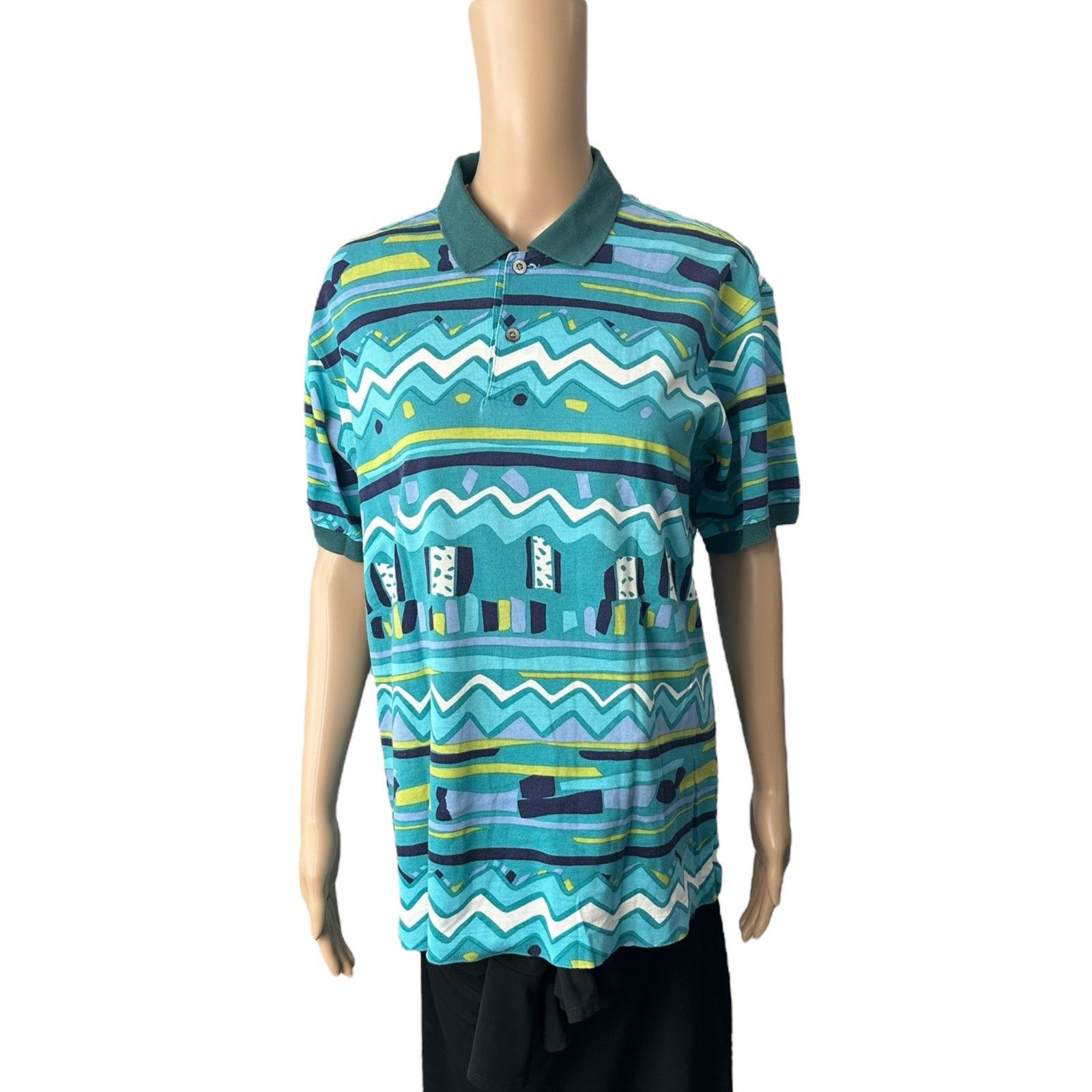 Yves Saint Laurent Yves Saint Laurent All-Over Print Polo Shirt Size US M / EU 48-50 / 2 - 1 Thumbnail