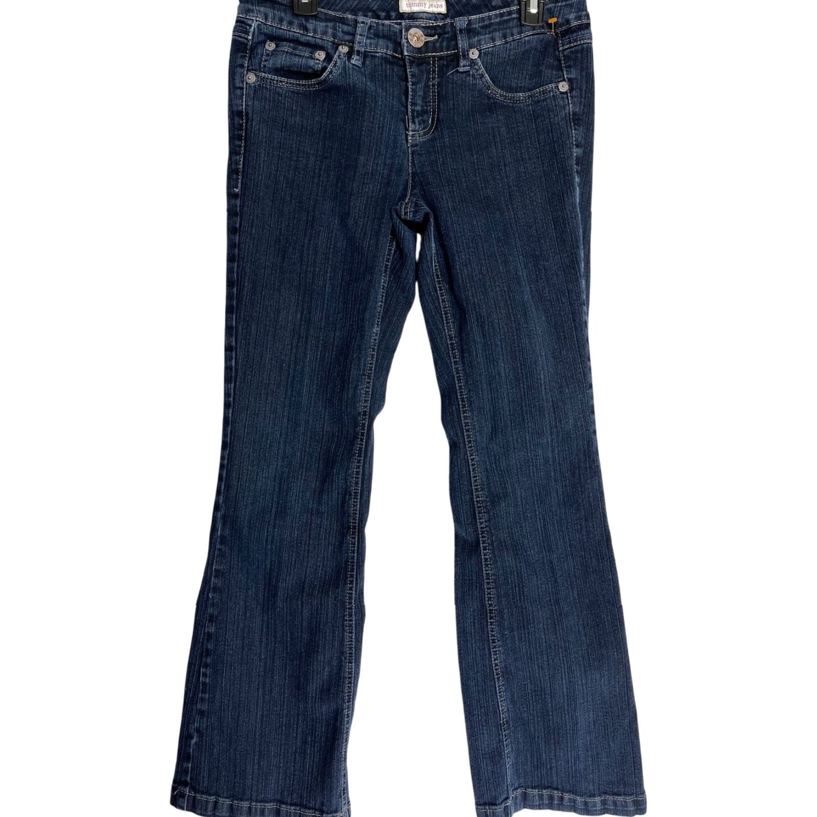 Denime VINTAGE Tommy Jeans Bootcut Jeans Women Juniors 11 Dark Blue Denim Cotton 5-Pocket Size 24" / US 00 / IT 34 - 2 Thumbnail