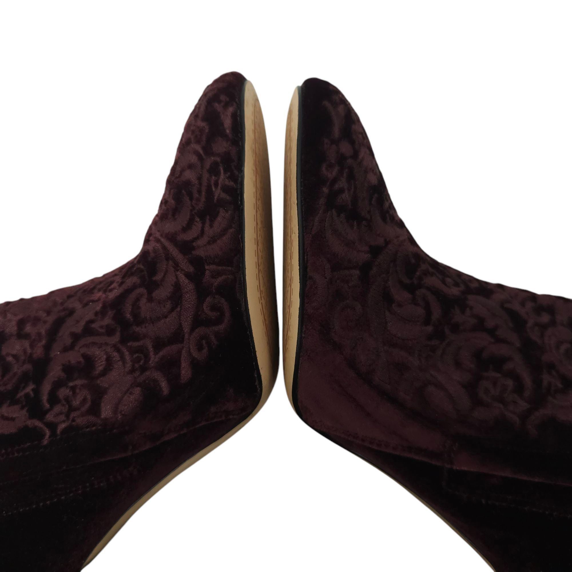 Jessica Simpson Jessica Simpson Wovella Velvet Embroidered Ankle Boots Women Size US 9 / IT 39 - 16 Thumbnail