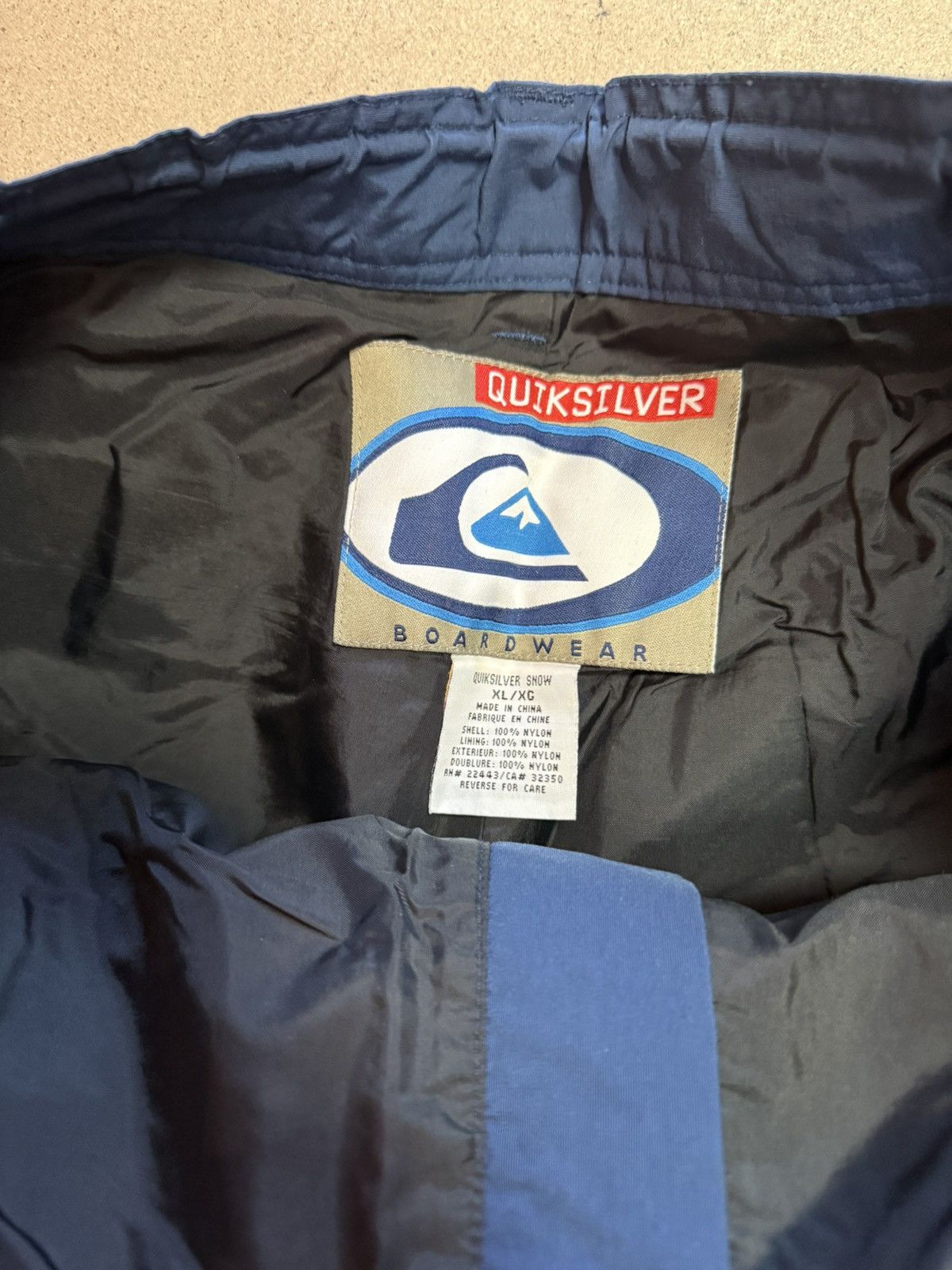 Quiksilver Vintage 90s Y2K Quiksilver Blue Cargo Snow Pants Size US 38 / EU 54 - 2 Thumbnail