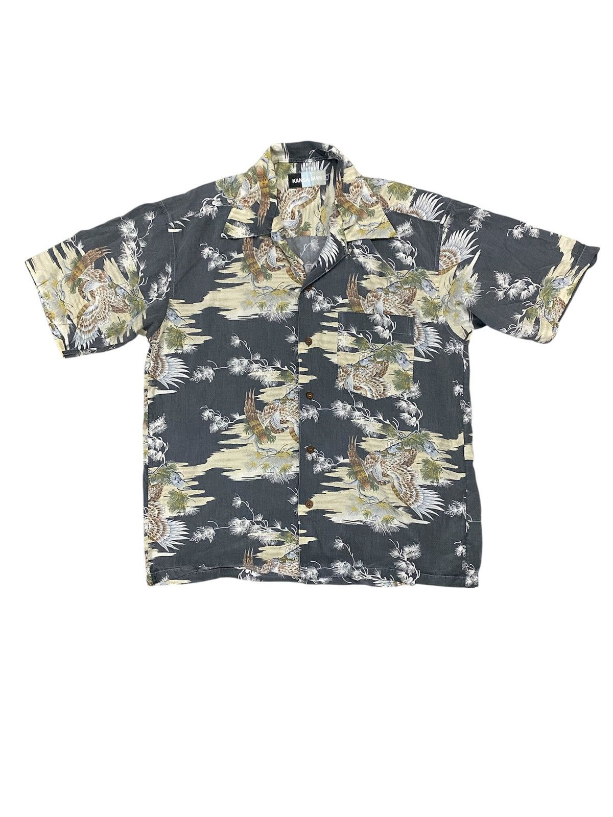 Kansai Yamamoto 1990s Kansai Man Open Colar USA Eagle Size US M / EU 48-50 / 2 - 1 Thumbnail