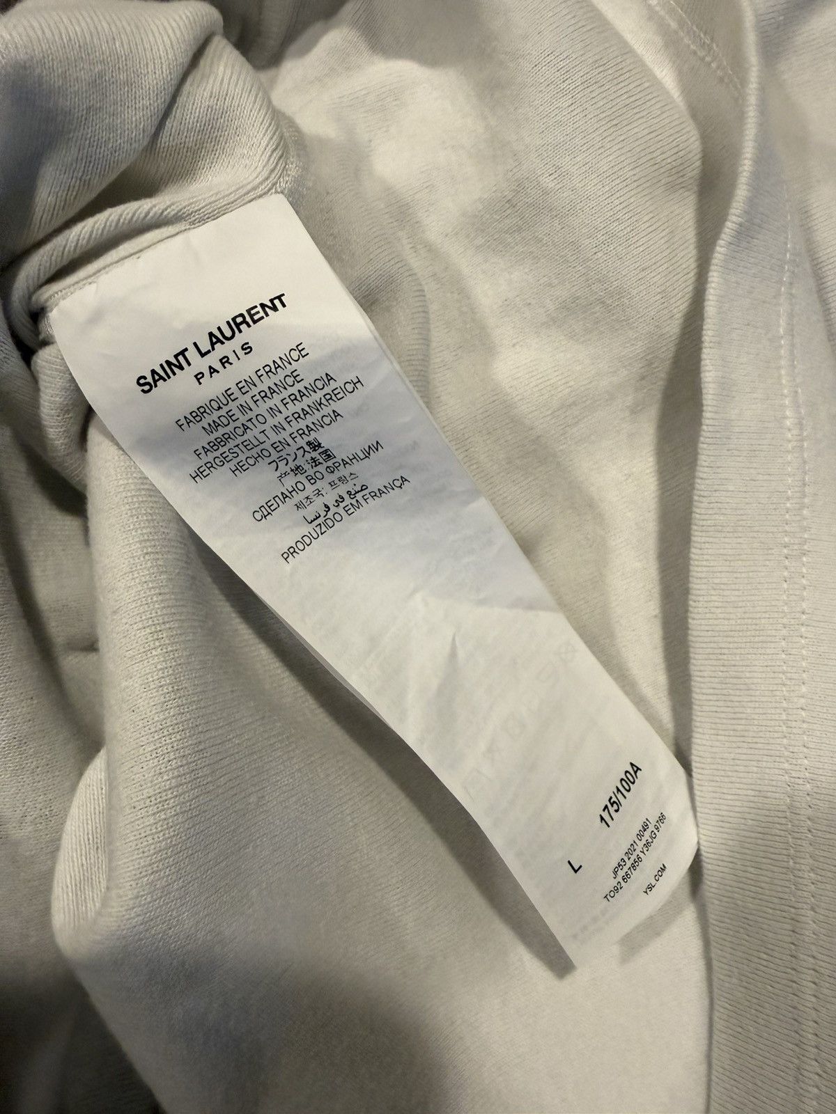 Saint Laurent Paris Saint Laurent men’s knit t shirt. L. $950 Size US L / EU 52-54 / 3 - 10 Thumbnail