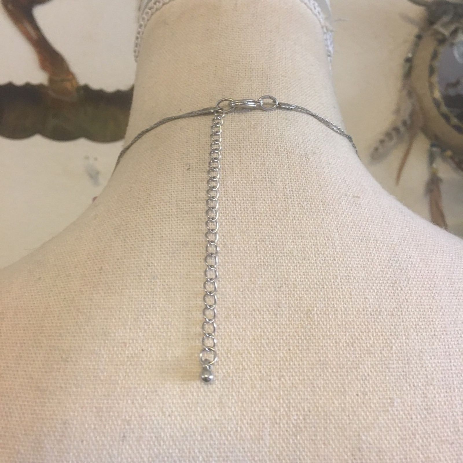 Jewelry Layered double strand beaded silver chain necklace Size ONE SIZE - 5 Thumbnail