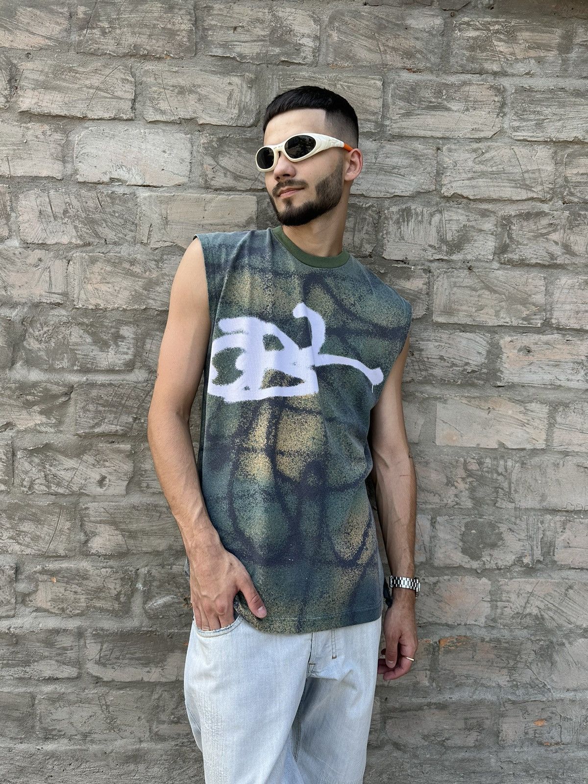 Nike × Vintage Vintage Y2K Nike Dri-Fit Tank Top Size US L / EU 52-54 / 3 - 1 Thumbnail