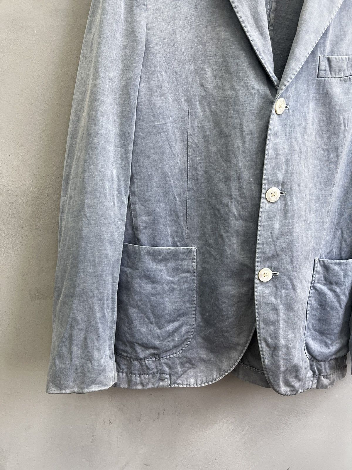 Boglioli WASHED BLUE Boglioli Blazer Suit Lino/cotton Slim Siz 46 S Size US S / EU 44-46 / 1 - 2 Thumbnail