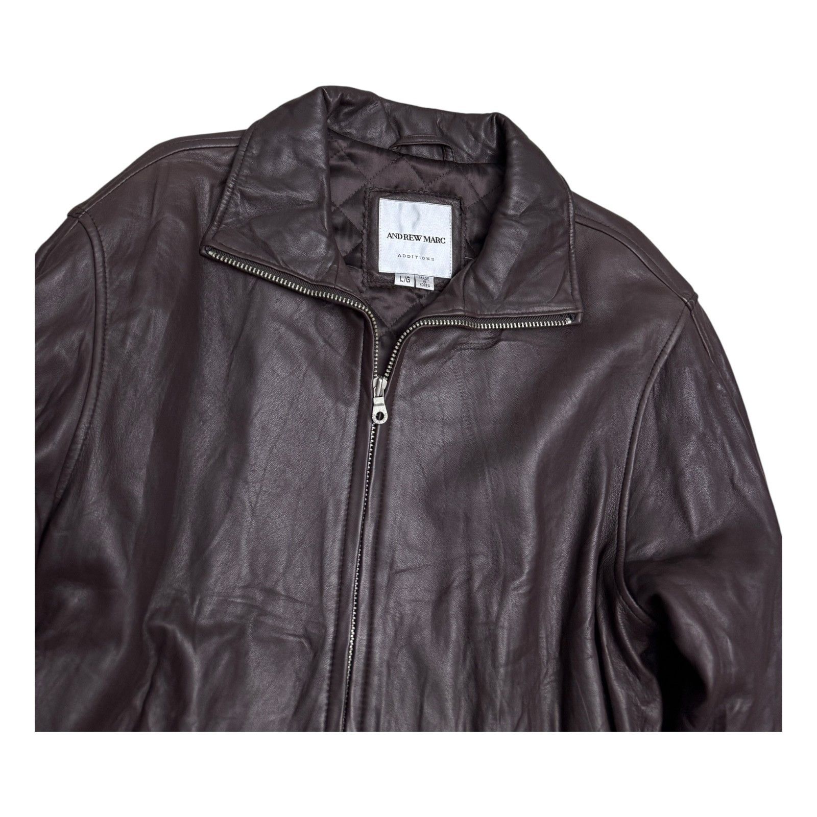 Andrew Marc ANDREW MARC LEATHER Luxury Designer Business Coat Large Size US L / EU 52-54 / 3 - 3 Thumbnail