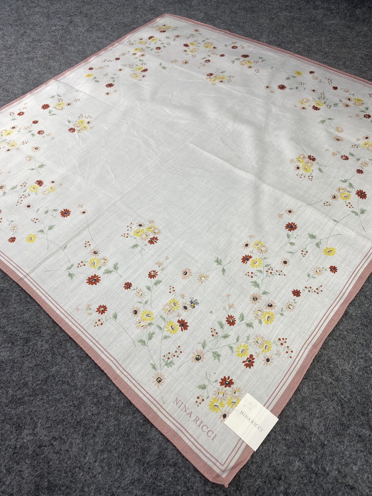 Vintage Nina Ricci Handkerchief / Bandana / Neckerchief- B016 Size ONE SIZE - 4 Thumbnail