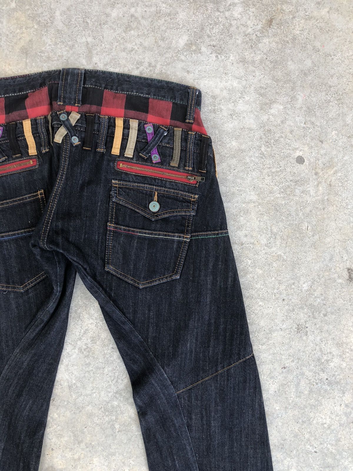 Japanese Brand Japanese Theoria Double Waist Distressed Jeans Size US 32 / EU 48 - 10 Thumbnail