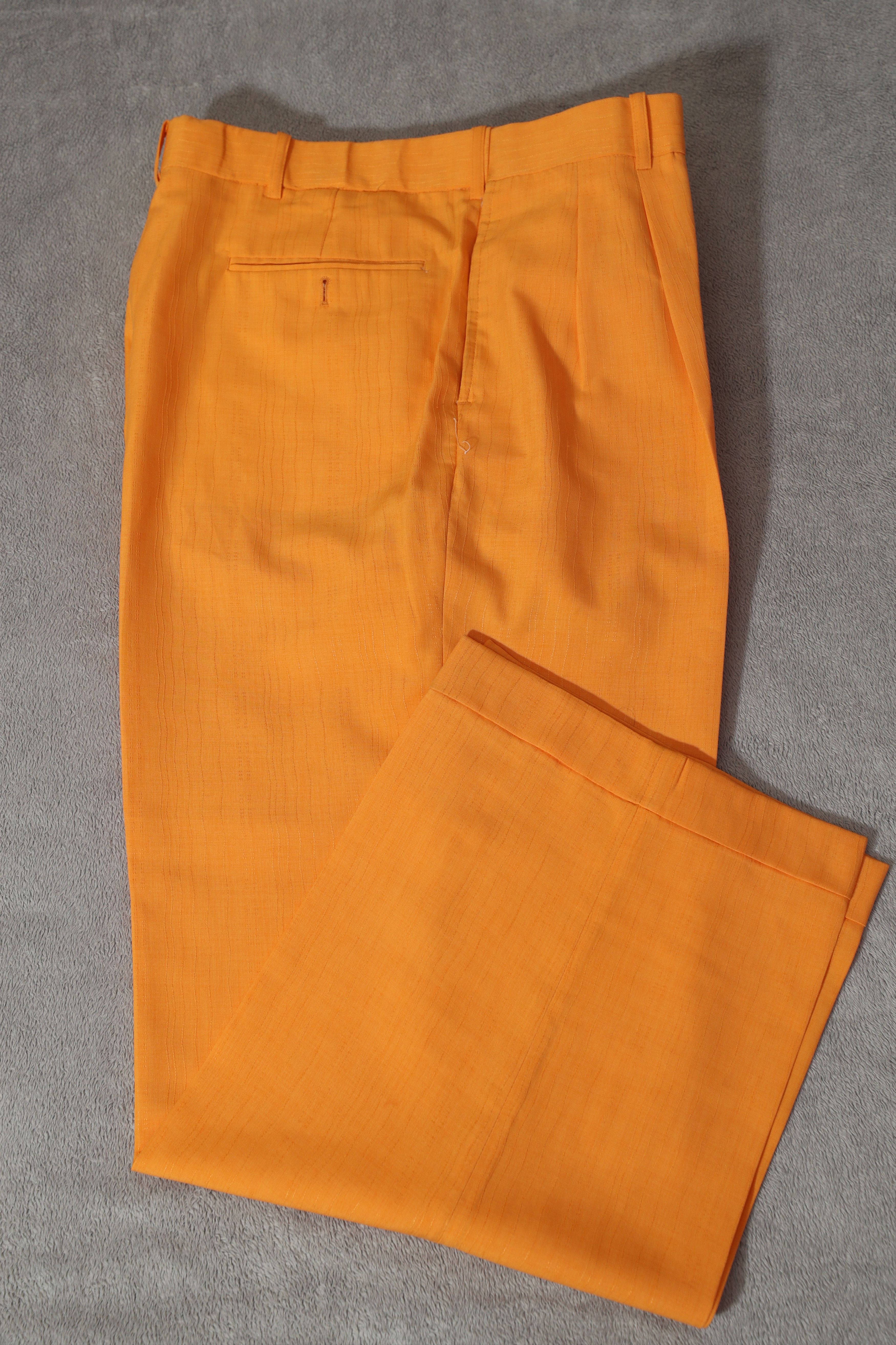 Other Il Canto Vintage Italian Orange Dress Pants (40) Size US 40 / EU 56 - 13 Thumbnail