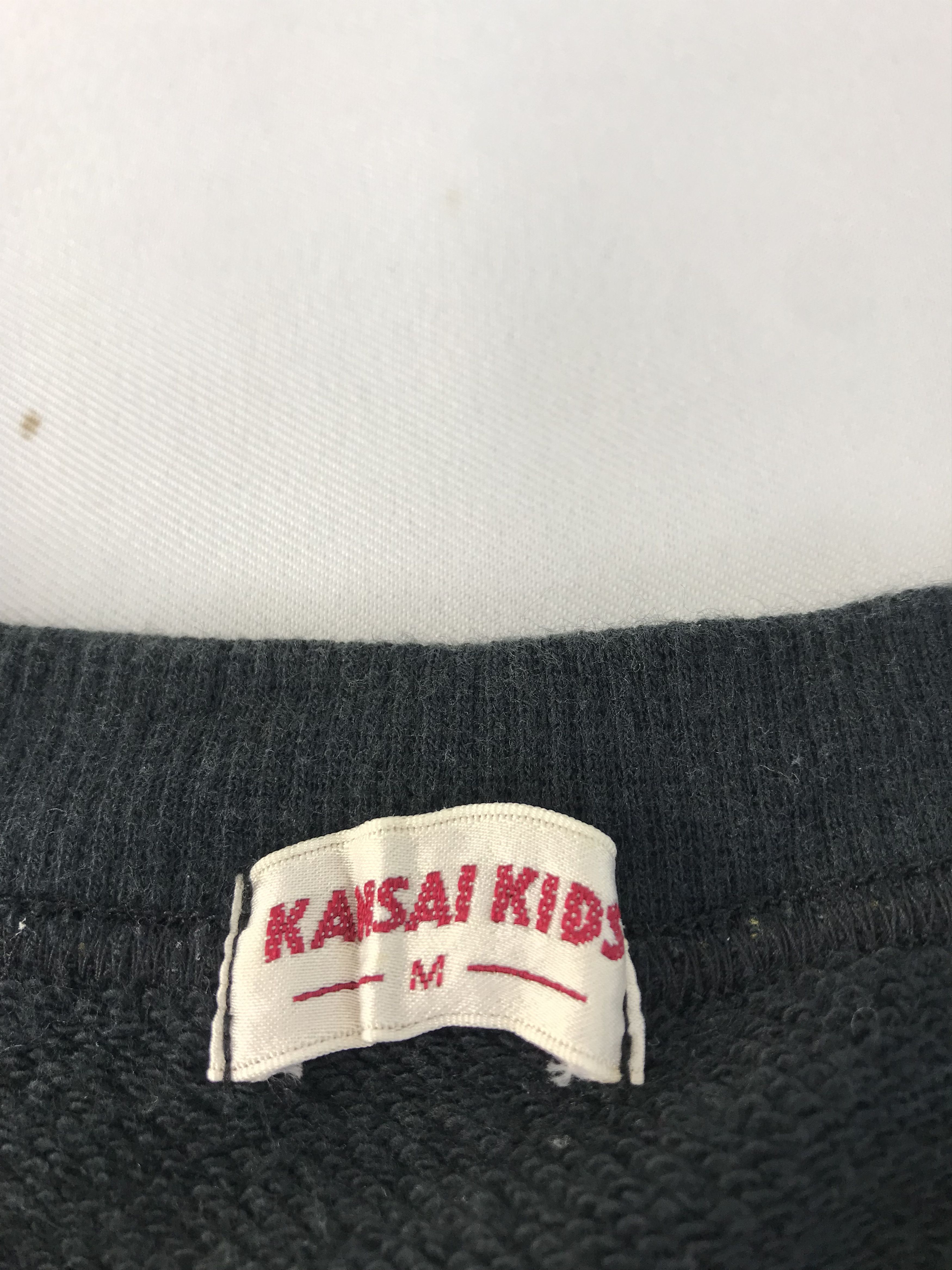 Japanese Brand Kansai Yamamoto Kids Kanji Script Art Big Logo Pull Over Size US M / EU 48-50 / 2 - 3 Thumbnail
