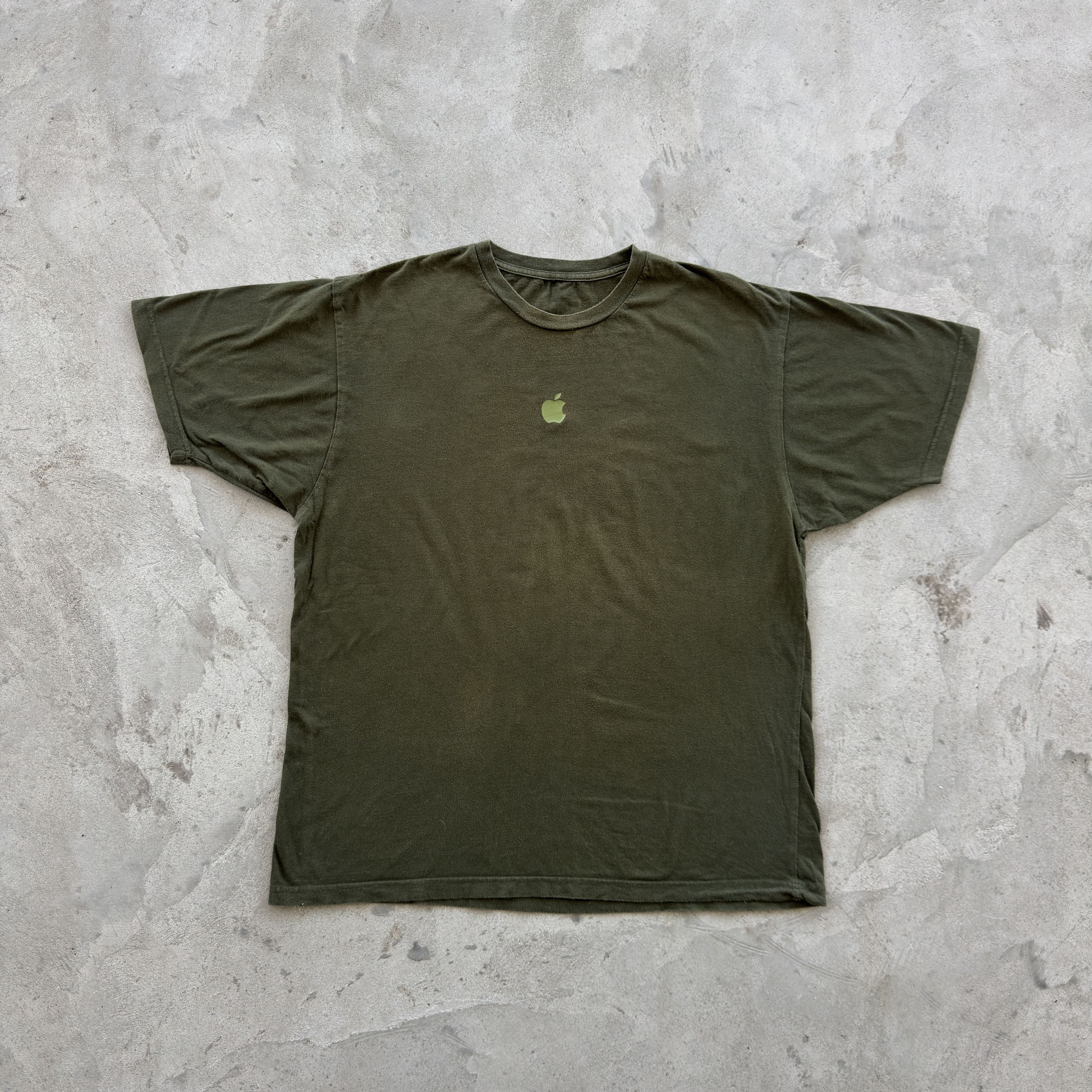 Apple Vintage Apple Logo Khaki Green T-Shirt Promo Corporate Tee Size US L / EU 52-54 / 3 - 1 Thumbnail
