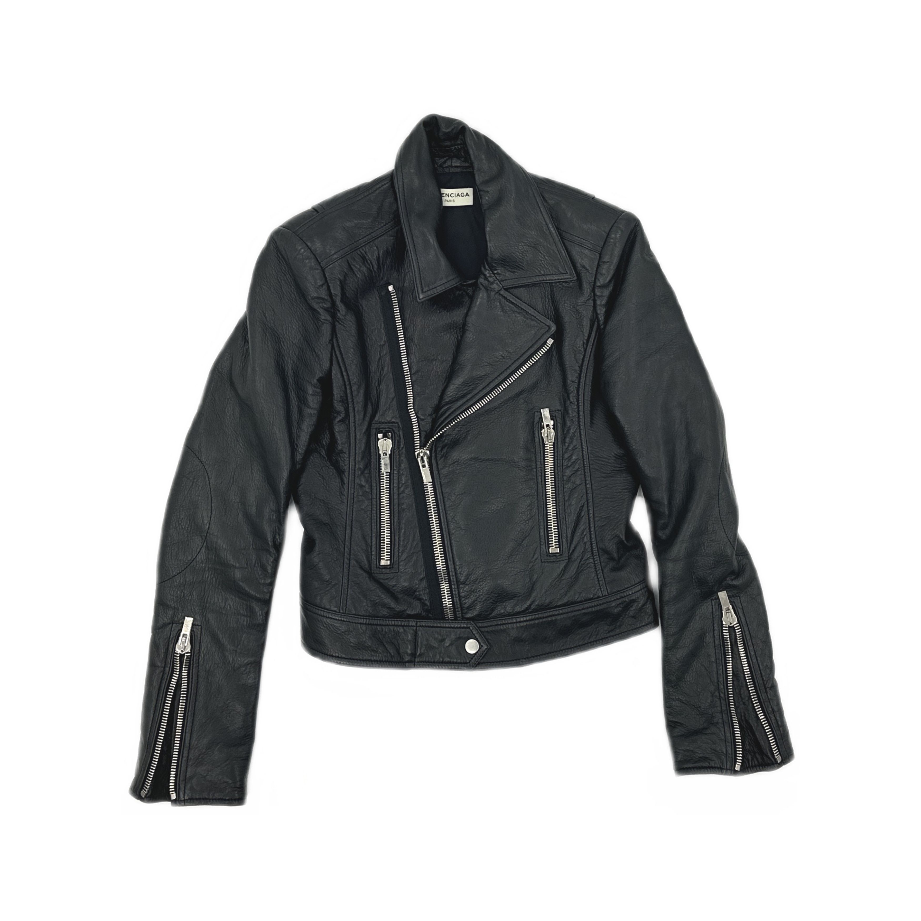 Balenciaga Balenciaga Lambskin Leather Biker Jacket 40 Size M / US 6-8 / IT 42-44 - 1 Thumbnail