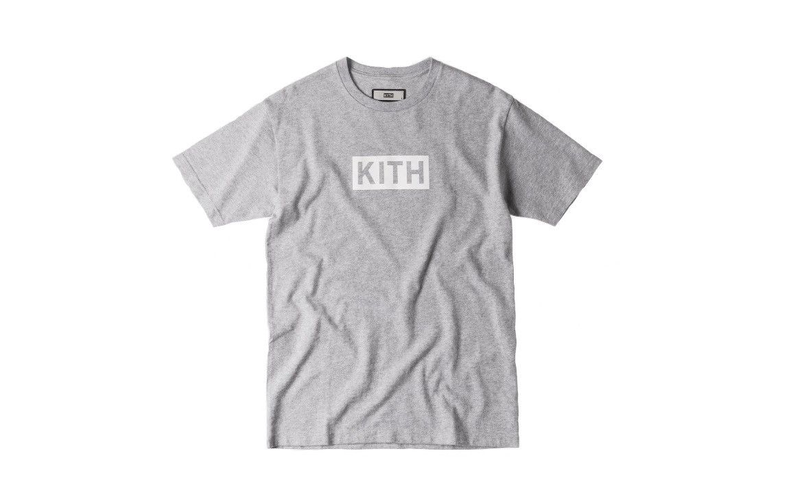 Kith Box Logo Gray Classic Tee Brand New Rare