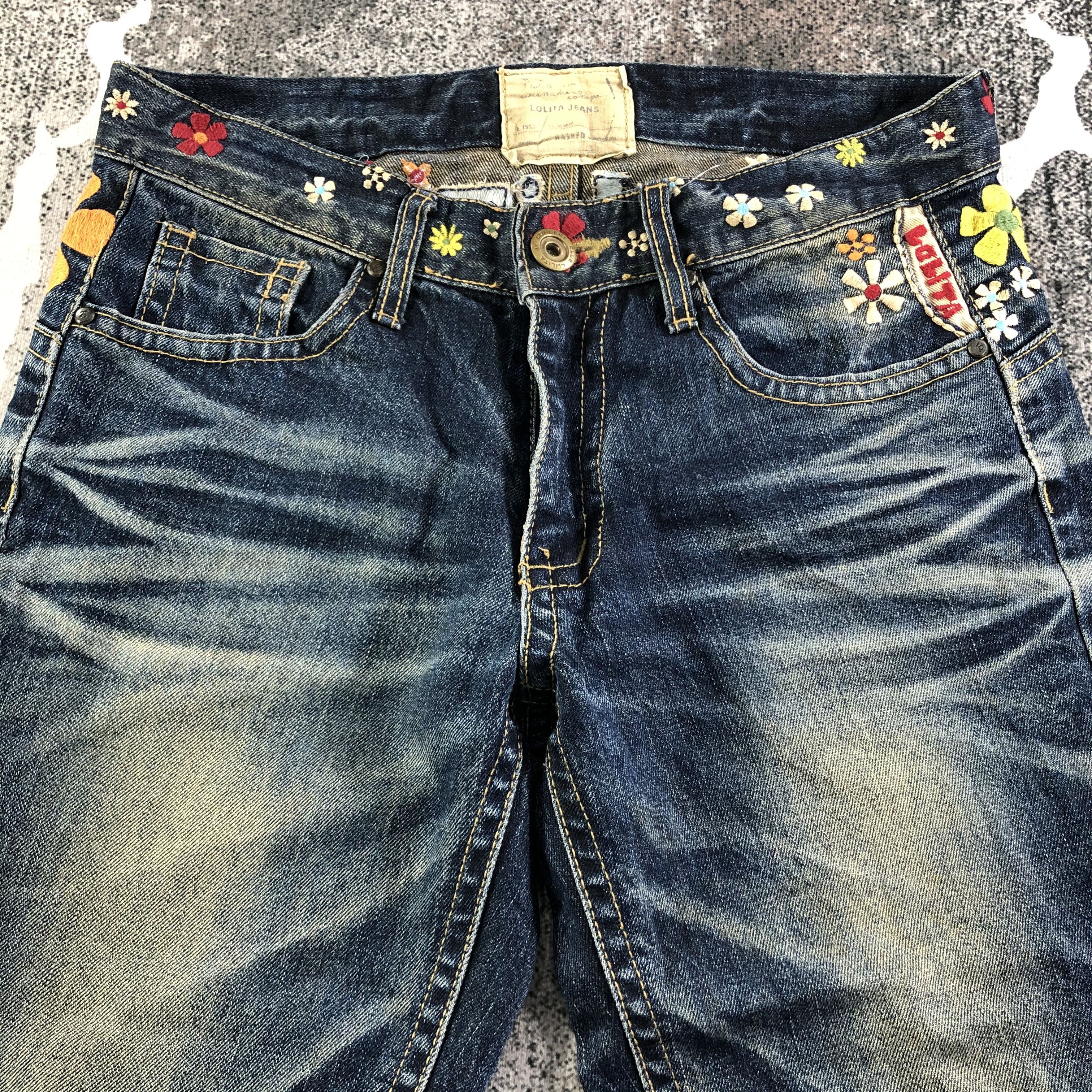 Japanese Brand Lolita Short Pants Jeans KJ1948 Size 33" - 3 Thumbnail
