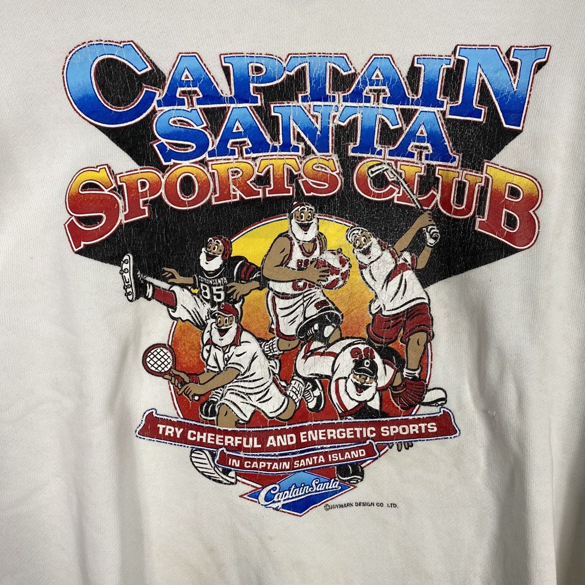 Japanese Brand 📌Vintage Sweatshirt Crewneck Captain Santa Full Print Size US M / EU 48-50 / 2 - 15 Thumbnail