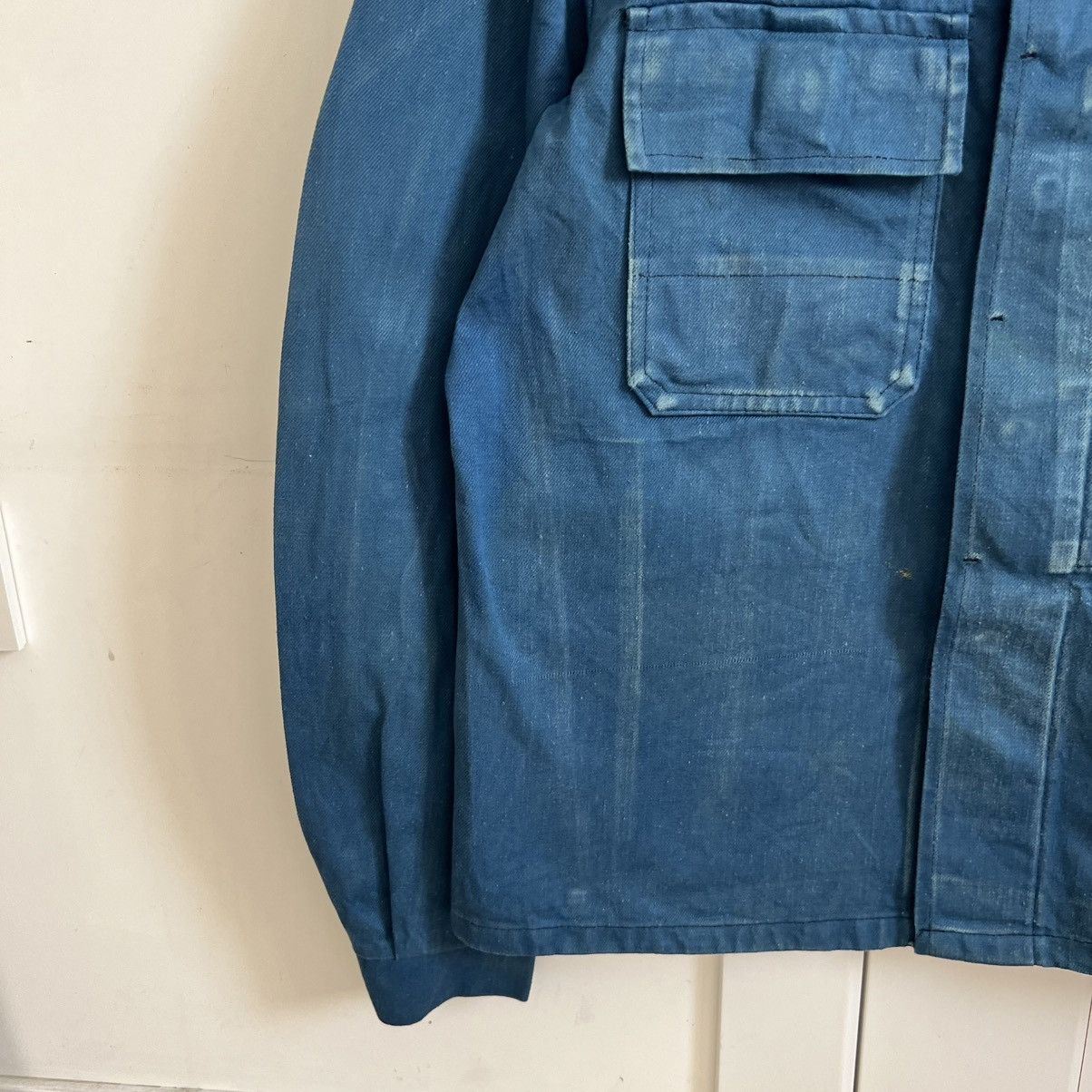 Vintage French vintage distressed overshirt works sanfor jacket Size US M / EU 48-50 / 2 - 6 Thumbnail