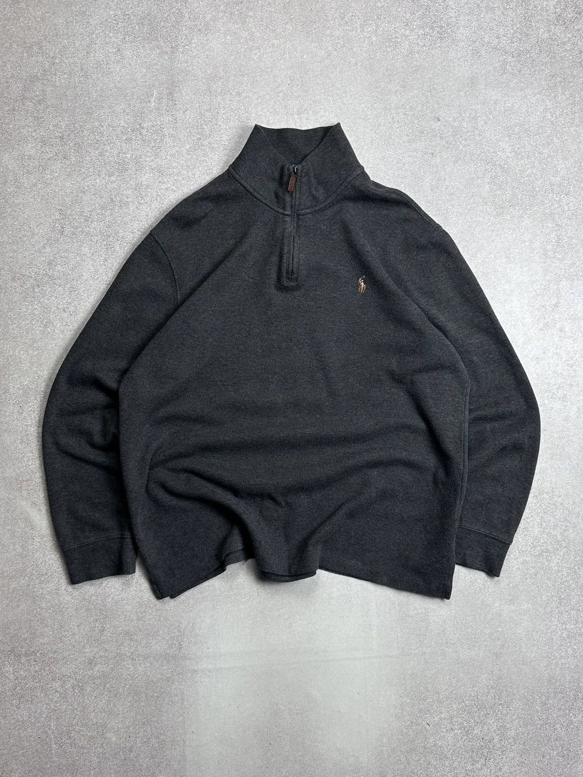 Polo Ralph Lauren Vintage Polo Ralph Lauren Estate Rib Quarter Zip Sweater L Size US L / EU 52-54 / 3 - 1 Thumbnail