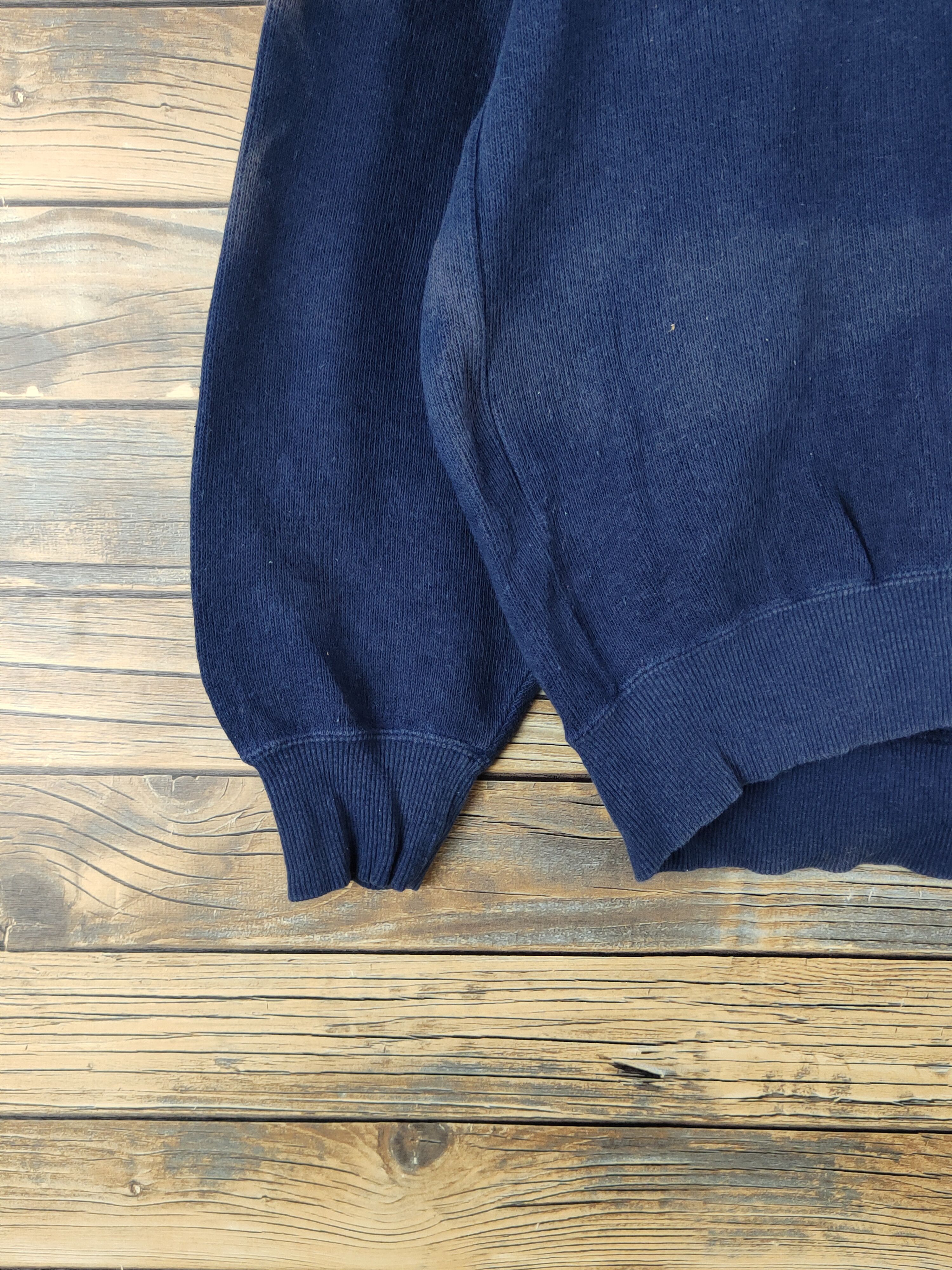 Yamaha Yamaha vintage Navy faded Knitwear Sweatshirts #W1374 Size US M / EU 48-50 / 2 - 4 Thumbnail