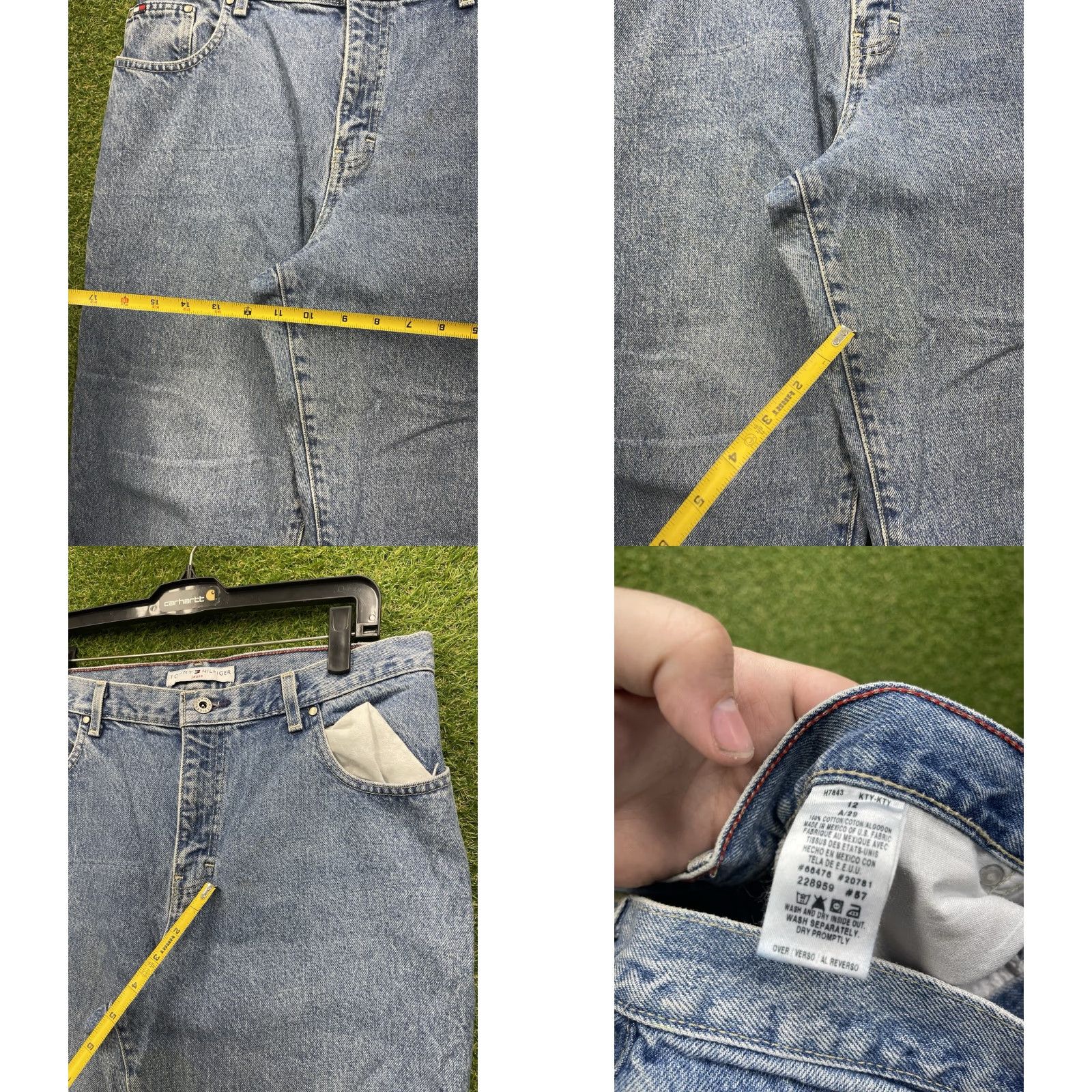 Tommy Hilfiger Tommy Hilfiger Jeans Womens 12 Blue Denim Straight Leg 5-Pocket Regular Inseam 28 in Cotton Denim City College Outdoor Vintage: No Size 34" / US 12 / IT 48 - 8 Thumbnail