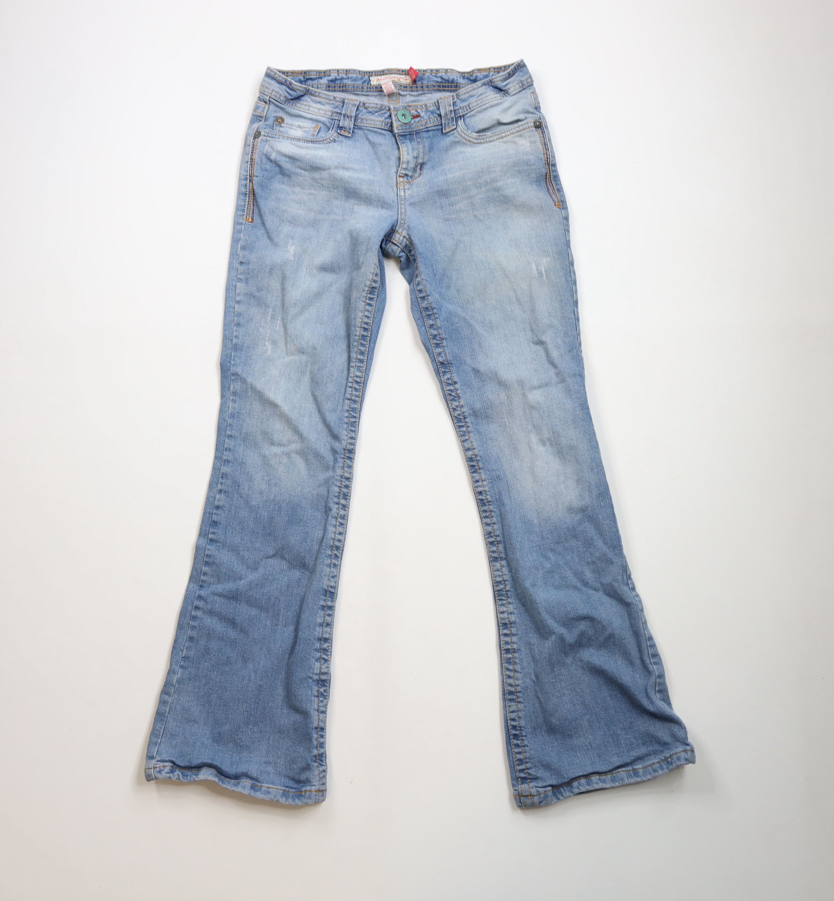Aeropostale × Vintage Vintage Y2K Aeropostale Babydoll Flared Denim Jeans Size 32" / US 10 / IT 46 - 1 Thumbnail