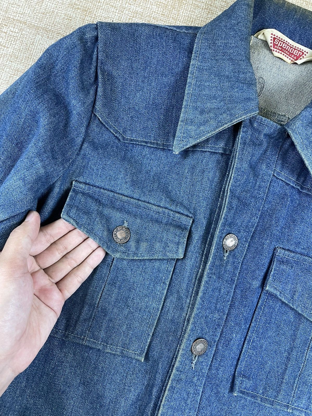 Vintage Vintage 70s/80s Spencer New York USA Denim Jacket Size US S / EU 44-46 / 1 - 7 Thumbnail
