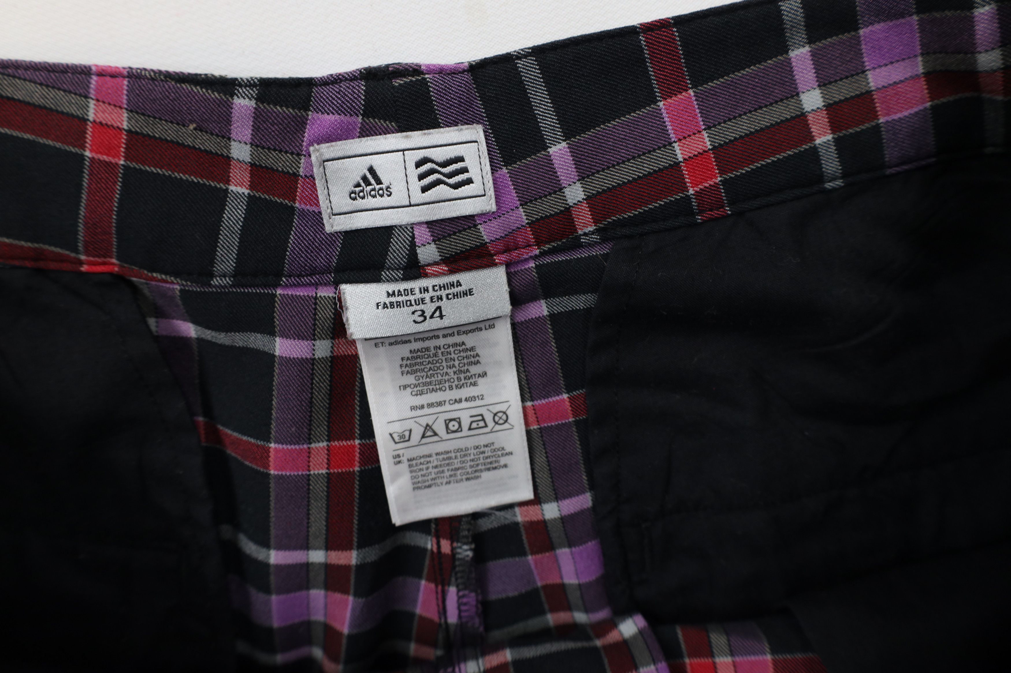 Adidas × Vintage Vintage Y2K Adidas Golf Front Golfing Chino Shorts Plaid Size US 34 / EU 50 - 4 Thumbnail