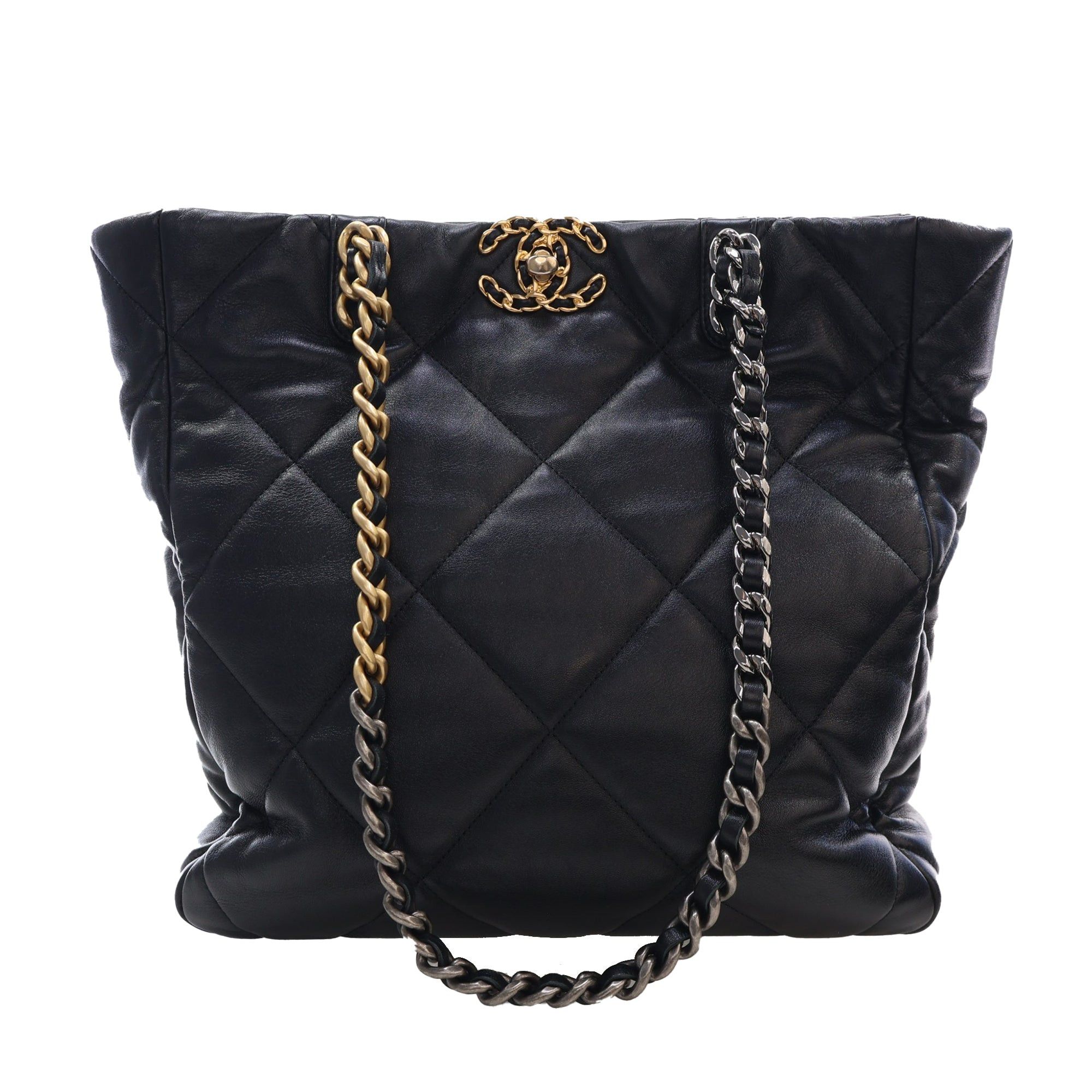 Chanel Lambskin 19 Vertical Shopping Tote Size ONE SIZE - 1 Thumbnail